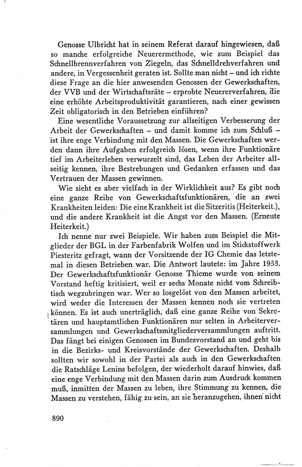 Protokoll der Verhandlungen des Ⅴ. Parteitages der Sozialistischen Einheitspartei Deutschlands (SED) [Deutsche Demokratische Republik (DDR)] 1958, Seite 890