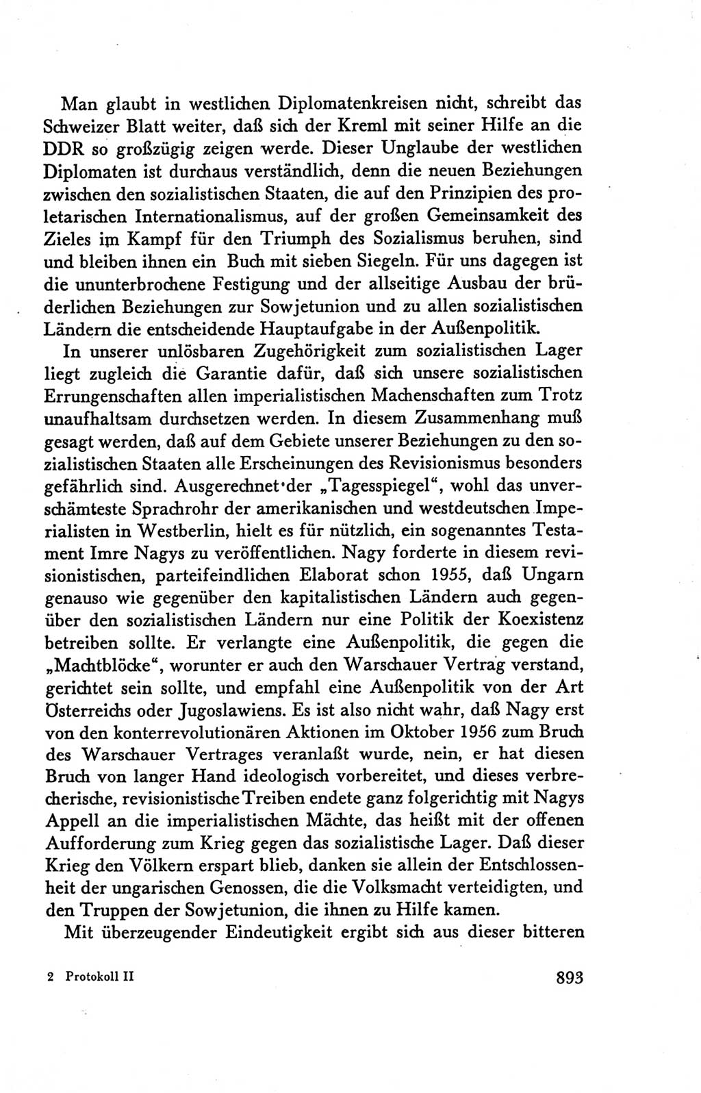 Protokoll der Verhandlungen des Ⅴ. Parteitages der Sozialistischen Einheitspartei Deutschlands (SED) [Deutsche Demokratische Republik (DDR)] 1958, Seite 893