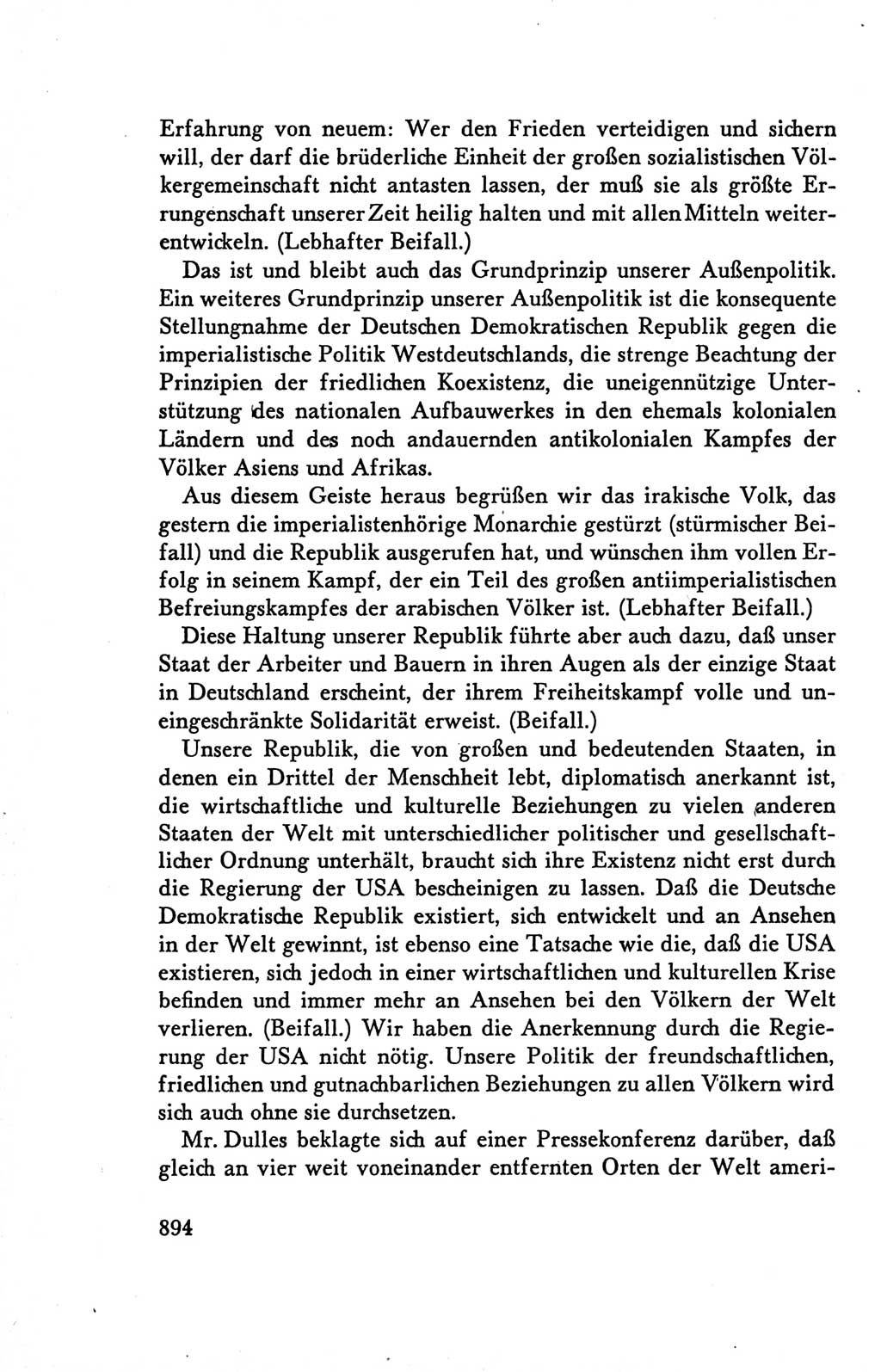 Protokoll der Verhandlungen des Ⅴ. Parteitages der Sozialistischen Einheitspartei Deutschlands (SED) [Deutsche Demokratische Republik (DDR)] 1958, Seite 894