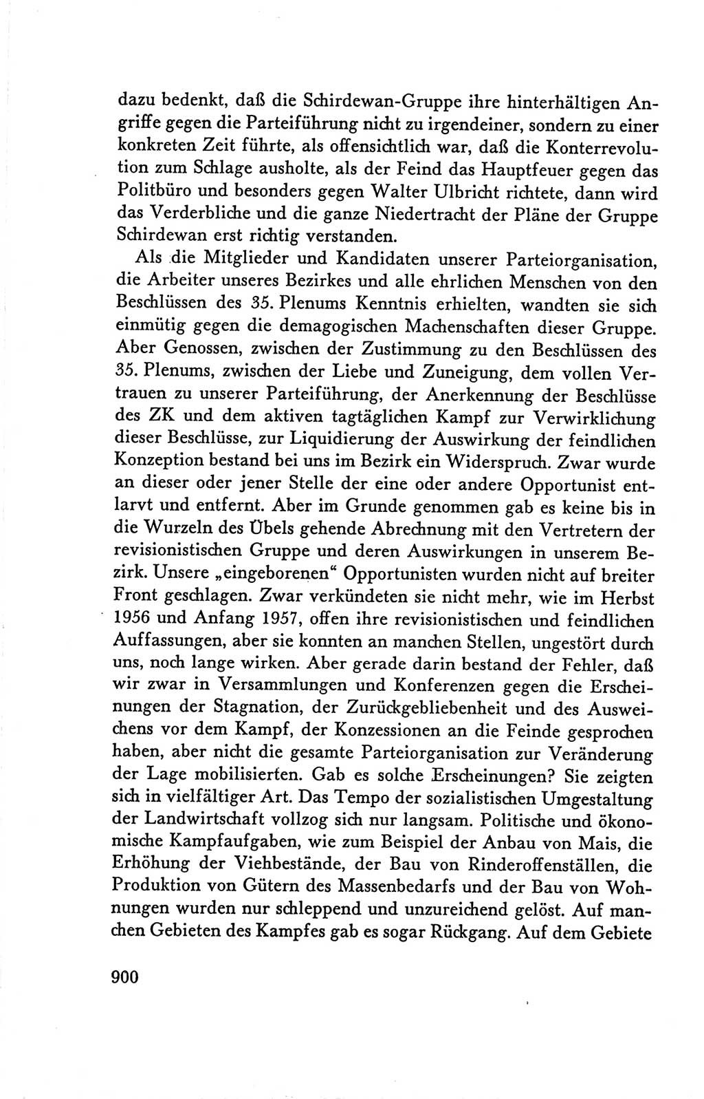 Protokoll der Verhandlungen des Ⅴ. Parteitages der Sozialistischen Einheitspartei Deutschlands (SED) [Deutsche Demokratische Republik (DDR)] 1958, Seite 900