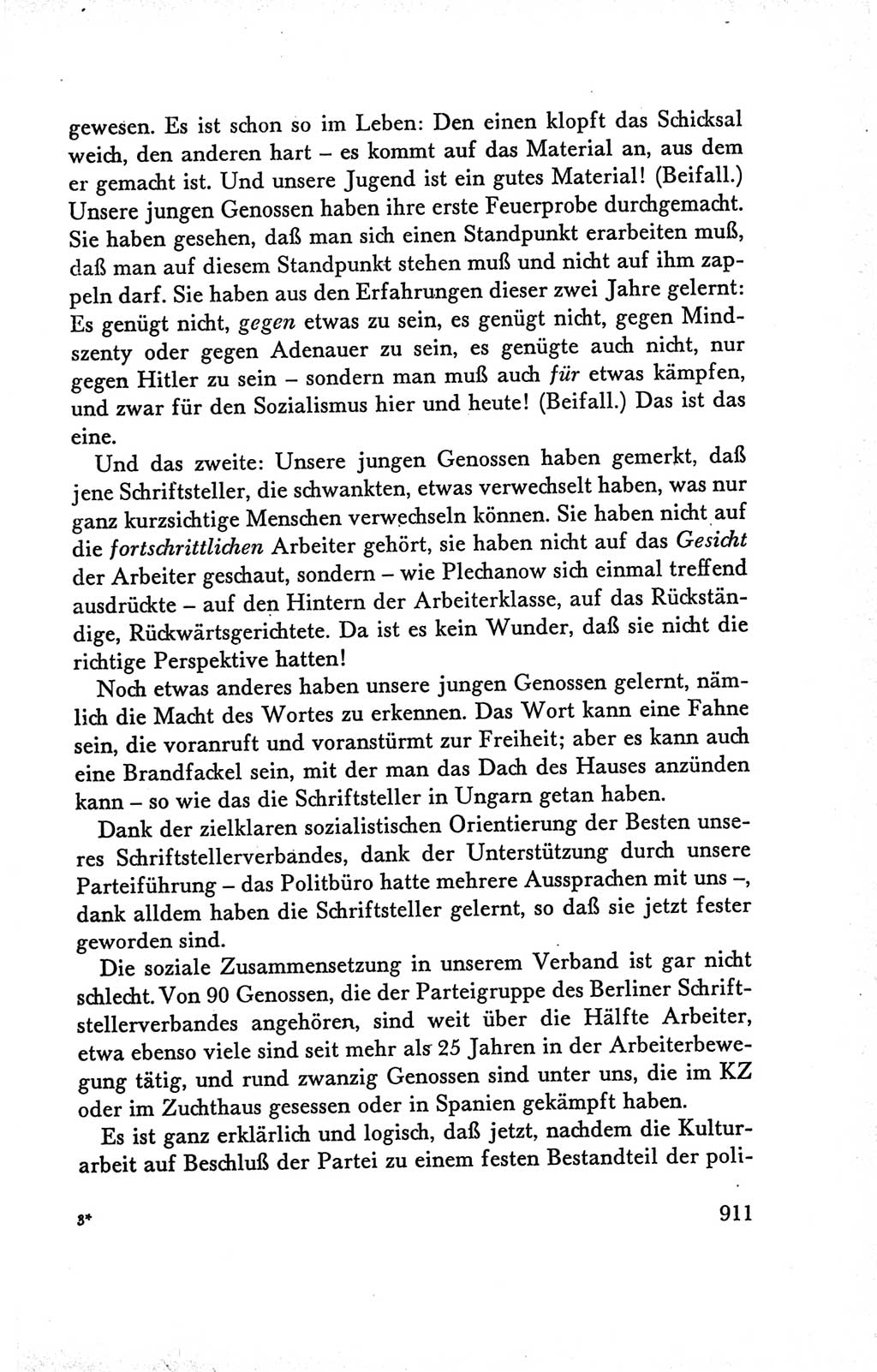 Protokoll der Verhandlungen des Ⅴ. Parteitages der Sozialistischen Einheitspartei Deutschlands (SED) [Deutsche Demokratische Republik (DDR)] 1958, Seite 911