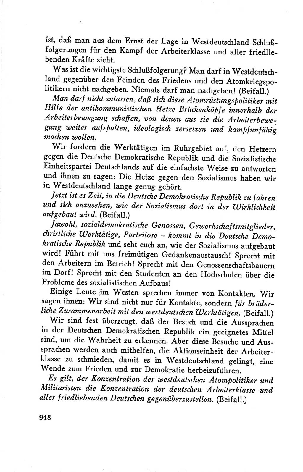 Protokoll der Verhandlungen des Ⅴ. Parteitages der Sozialistischen Einheitspartei Deutschlands (SED) [Deutsche Demokratische Republik (DDR)] 1958, Seite 948