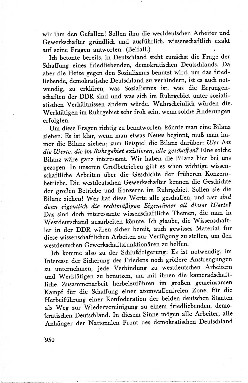 Protokoll der Verhandlungen des Ⅴ. Parteitages der Sozialistischen Einheitspartei Deutschlands (SED) [Deutsche Demokratische Republik (DDR)] 1958, Seite 950