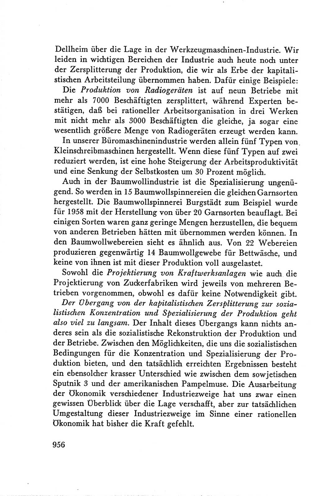 Protokoll der Verhandlungen des Ⅴ. Parteitages der Sozialistischen Einheitspartei Deutschlands (SED) [Deutsche Demokratische Republik (DDR)] 1958, Seite 956