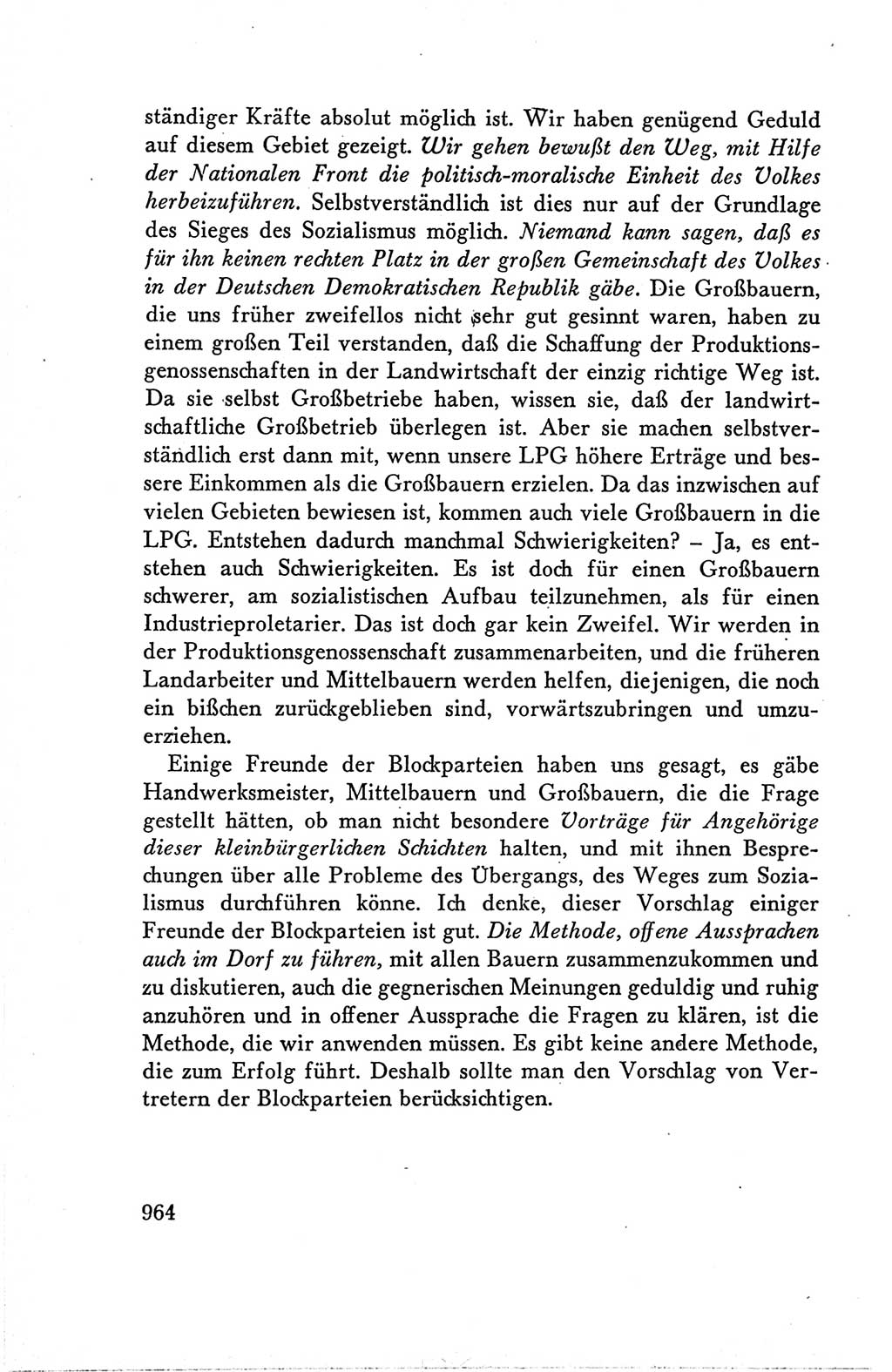Protokoll der Verhandlungen des Ⅴ. Parteitages der Sozialistischen Einheitspartei Deutschlands (SED) [Deutsche Demokratische Republik (DDR)] 1958, Seite 964
