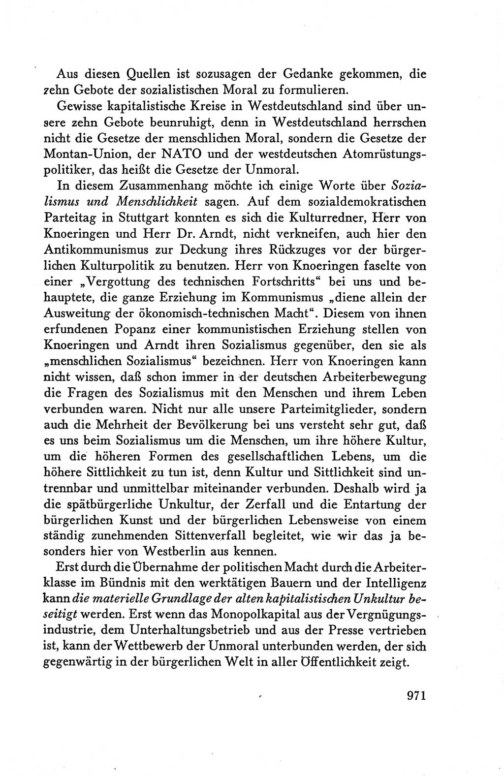 Protokoll der Verhandlungen des Ⅴ. Parteitages der Sozialistischen Einheitspartei Deutschlands (SED) [Deutsche Demokratische Republik (DDR)] 1958, Seite 971