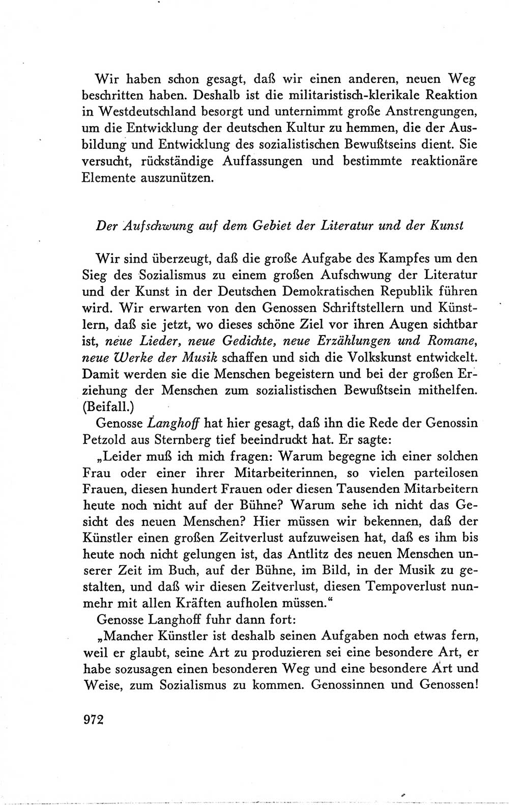 Protokoll der Verhandlungen des Ⅴ. Parteitages der Sozialistischen Einheitspartei Deutschlands (SED) [Deutsche Demokratische Republik (DDR)] 1958, Seite 972