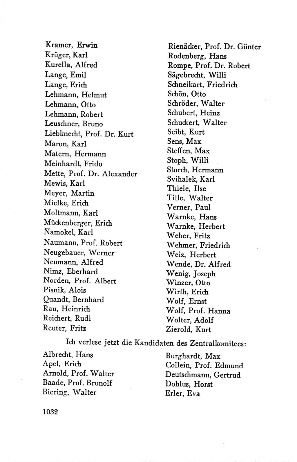 Protokoll der Verhandlungen des Ⅴ. Parteitages der Sozialistischen Einheitspartei Deutschlands (SED) [Deutsche Demokratische Republik (DDR)] 1958, Seite 1032