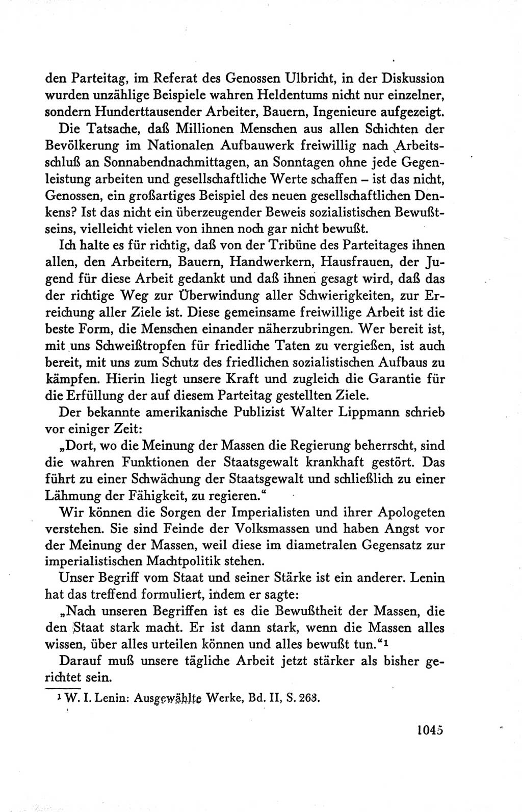 Protokoll der Verhandlungen des Ⅴ. Parteitages der Sozialistischen Einheitspartei Deutschlands (SED) [Deutsche Demokratische Republik (DDR)] 1958, Seite 1045