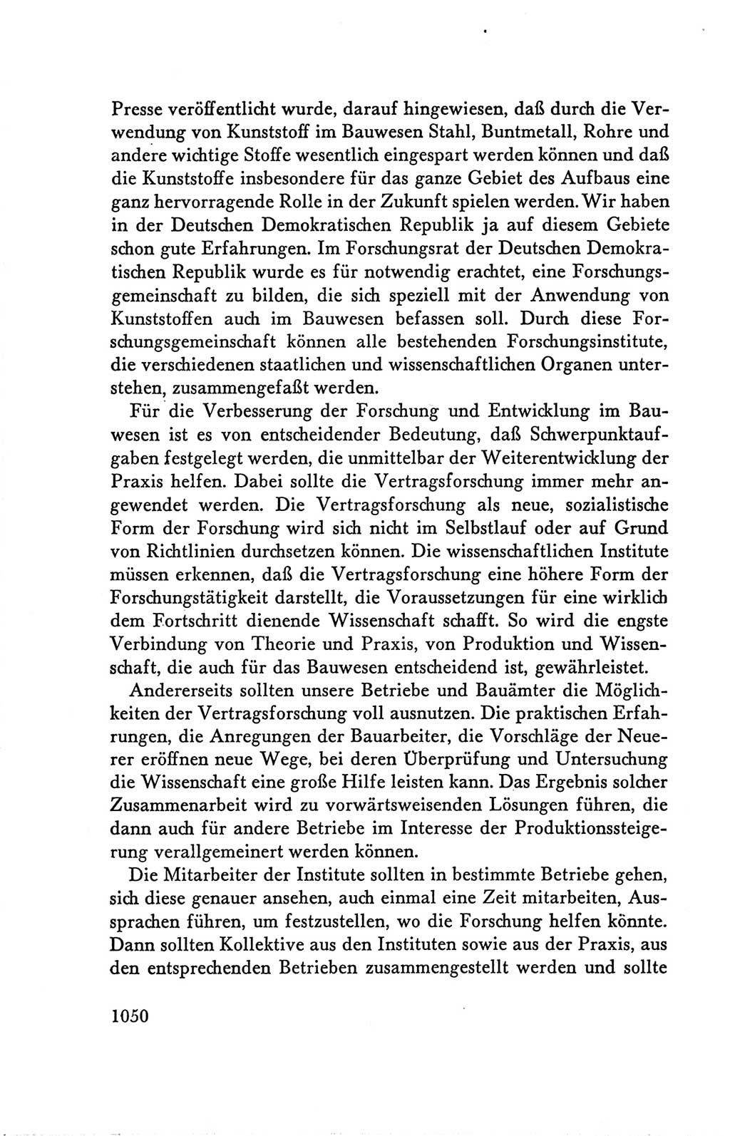 Protokoll der Verhandlungen des Ⅴ. Parteitages der Sozialistischen Einheitspartei Deutschlands (SED) [Deutsche Demokratische Republik (DDR)] 1958, Seite 1050