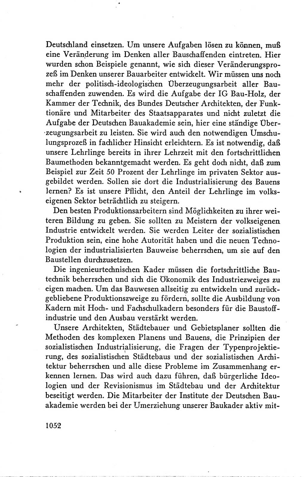 Protokoll der Verhandlungen des Ⅴ. Parteitages der Sozialistischen Einheitspartei Deutschlands (SED) [Deutsche Demokratische Republik (DDR)] 1958, Seite 1052