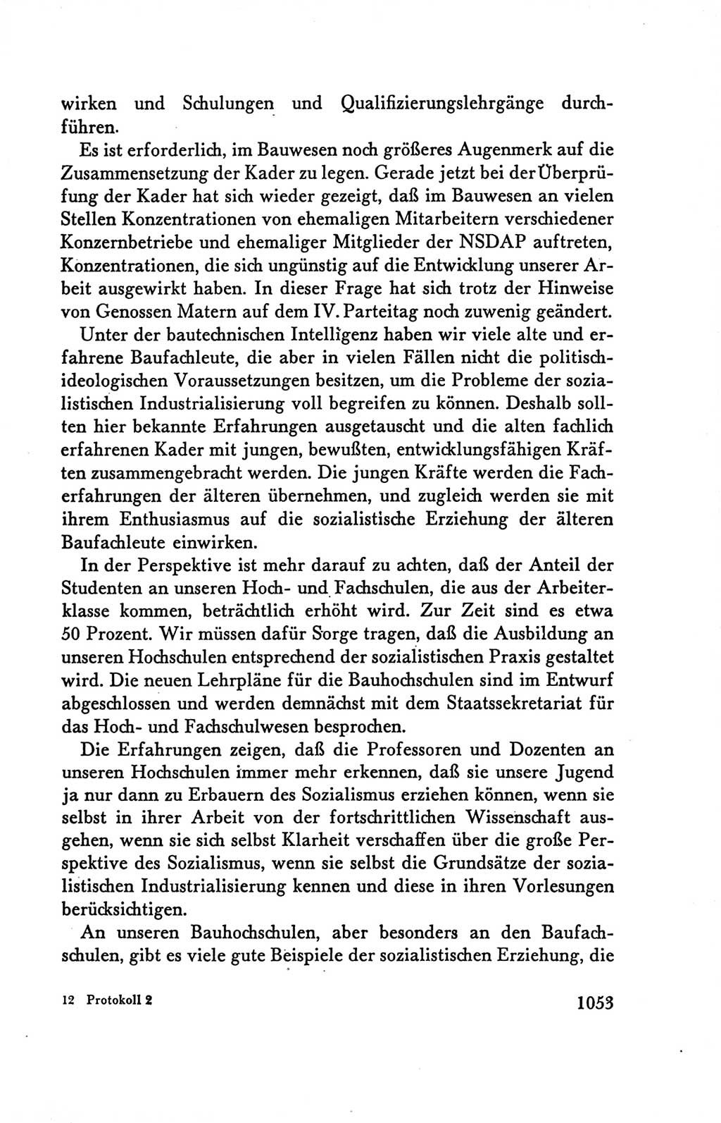 Protokoll der Verhandlungen des Ⅴ. Parteitages der Sozialistischen Einheitspartei Deutschlands (SED) [Deutsche Demokratische Republik (DDR)] 1958, Seite 1053
