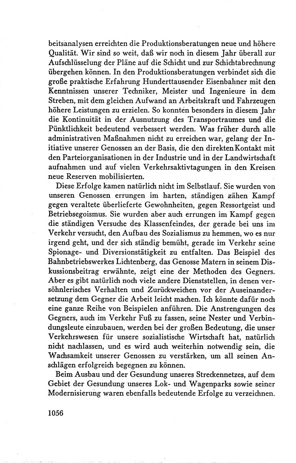 Protokoll der Verhandlungen des Ⅴ. Parteitages der Sozialistischen Einheitspartei Deutschlands (SED) [Deutsche Demokratische Republik (DDR)] 1958, Seite 1056