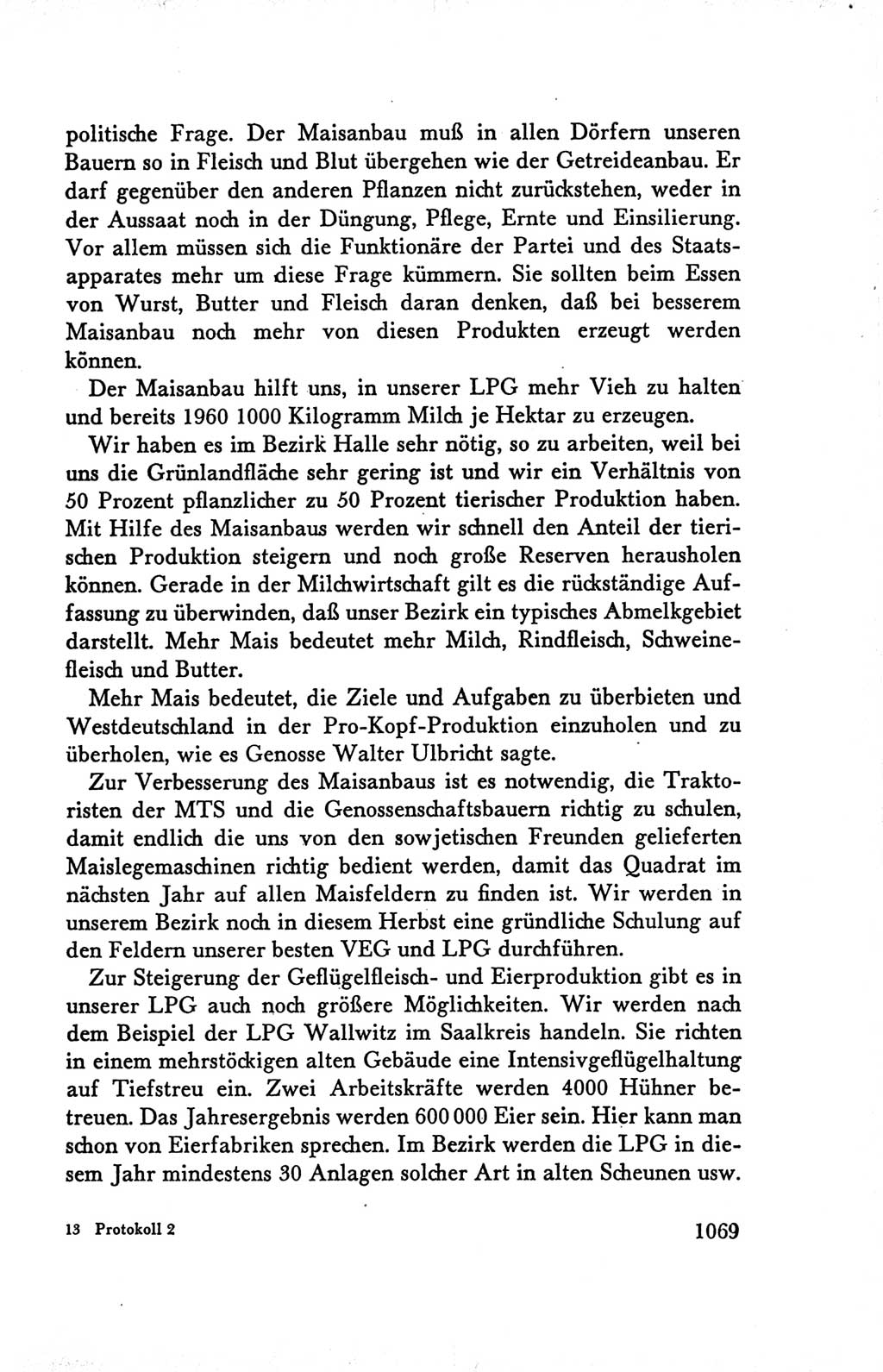 Protokoll der Verhandlungen des Ⅴ. Parteitages der Sozialistischen Einheitspartei Deutschlands (SED) [Deutsche Demokratische Republik (DDR)] 1958, Seite 1069