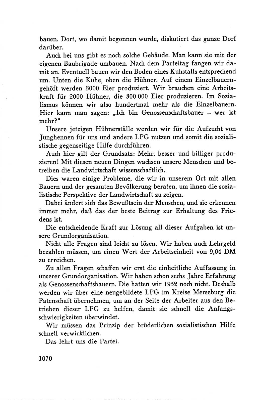 Protokoll der Verhandlungen des Ⅴ. Parteitages der Sozialistischen Einheitspartei Deutschlands (SED) [Deutsche Demokratische Republik (DDR)] 1958, Seite 1070