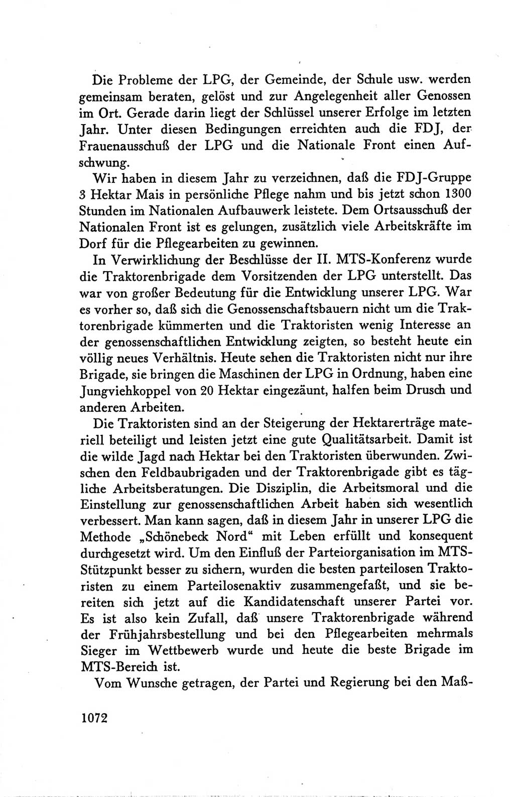 Protokoll der Verhandlungen des Ⅴ. Parteitages der Sozialistischen Einheitspartei Deutschlands (SED) [Deutsche Demokratische Republik (DDR)] 1958, Seite 1072