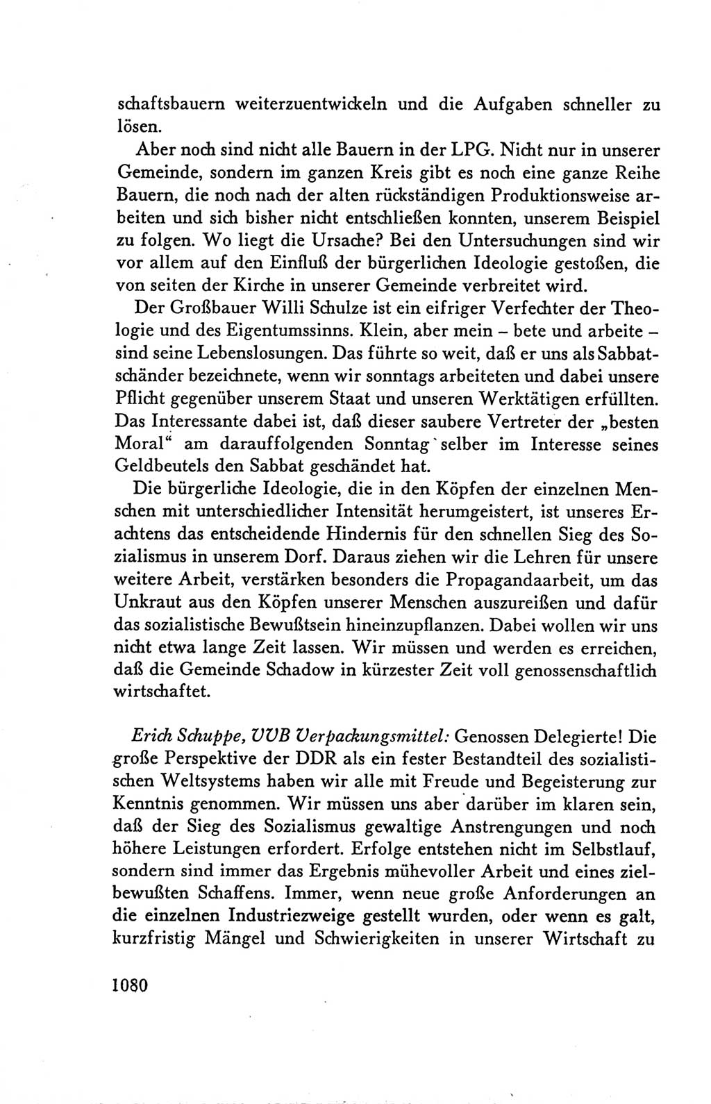 Protokoll der Verhandlungen des Ⅴ. Parteitages der Sozialistischen Einheitspartei Deutschlands (SED) [Deutsche Demokratische Republik (DDR)] 1958, Seite 1080