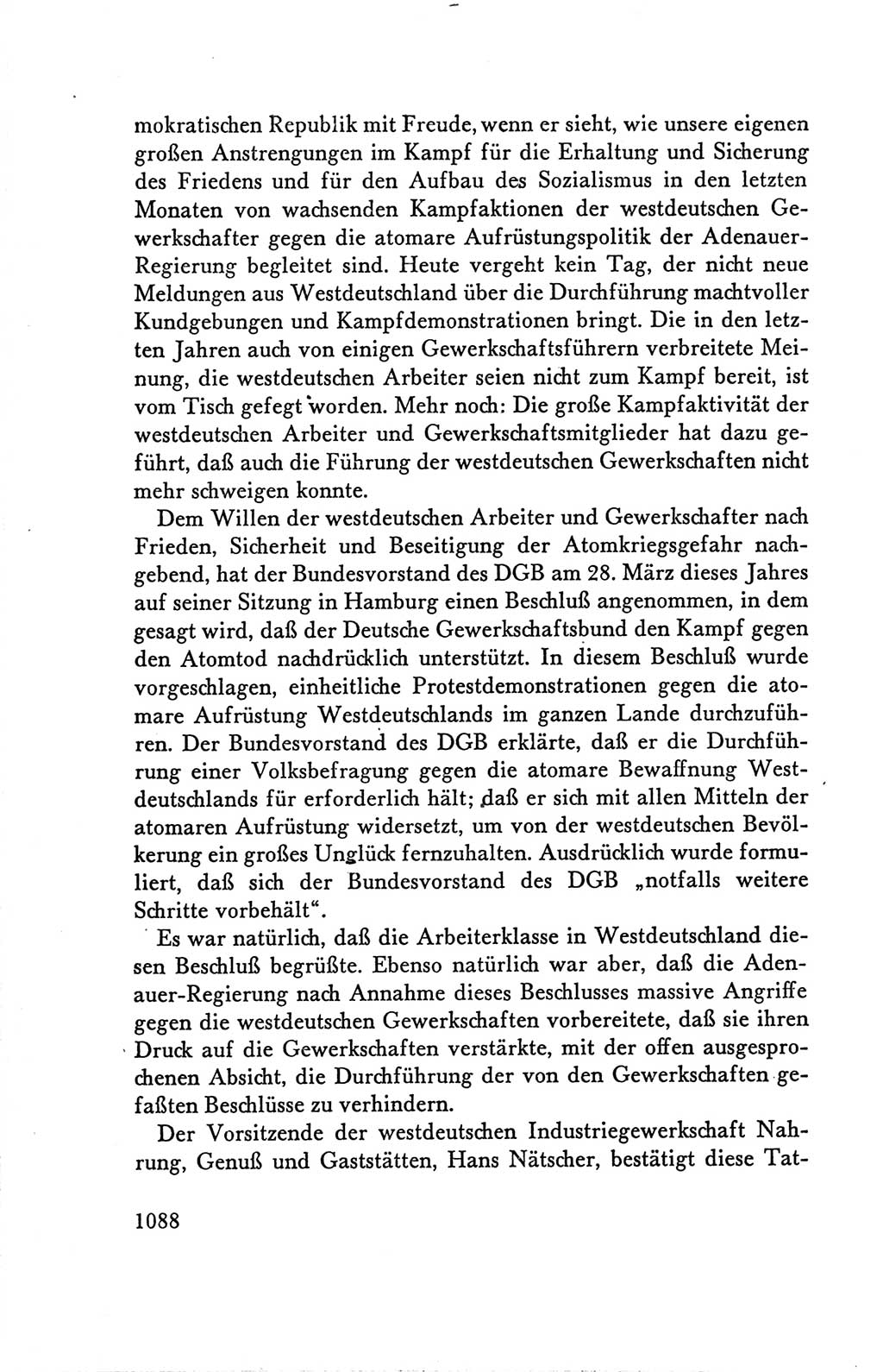 Protokoll der Verhandlungen des Ⅴ. Parteitages der Sozialistischen Einheitspartei Deutschlands (SED) [Deutsche Demokratische Republik (DDR)] 1958, Seite 1088