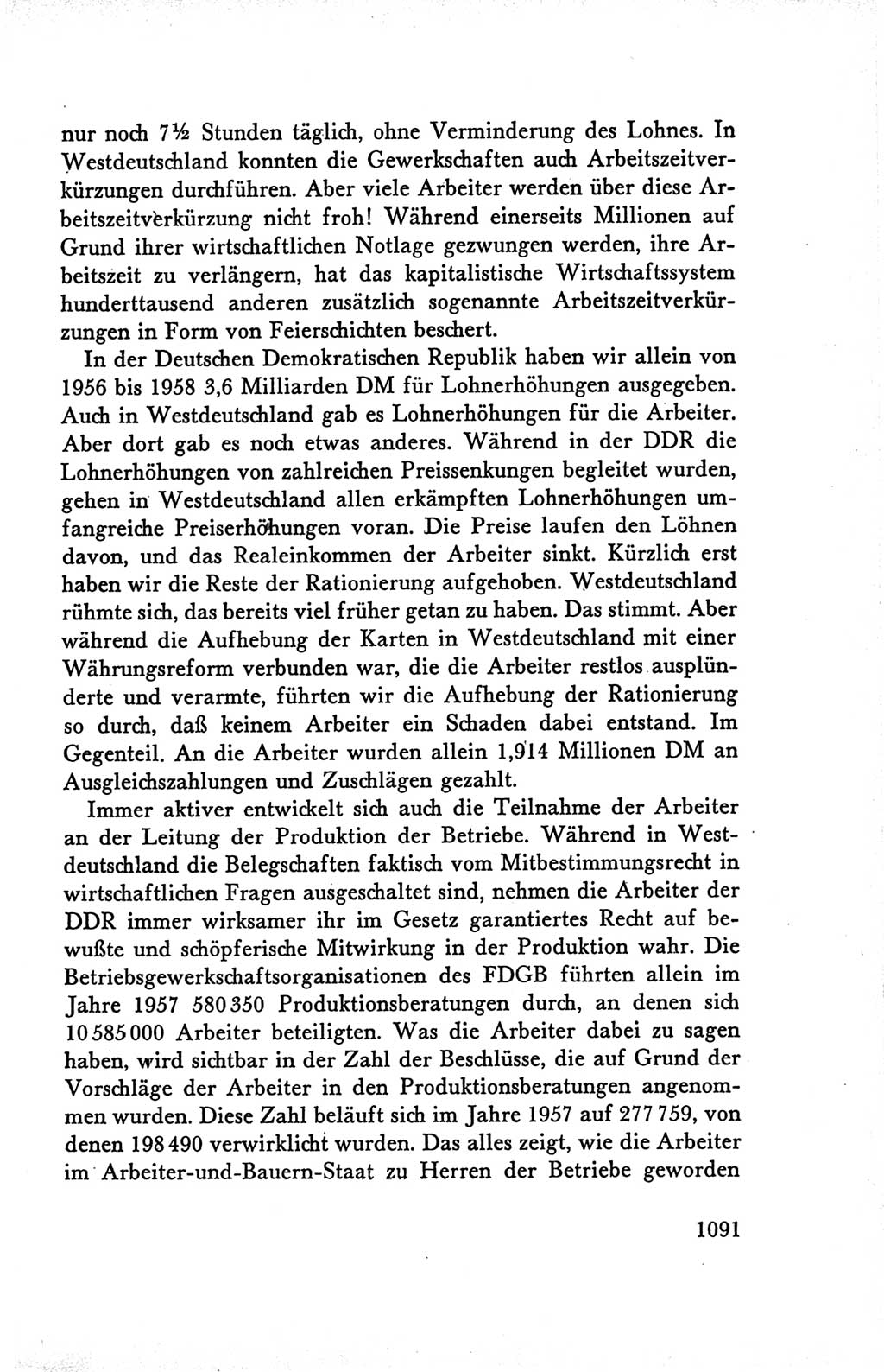 Protokoll der Verhandlungen des Ⅴ. Parteitages der Sozialistischen Einheitspartei Deutschlands (SED) [Deutsche Demokratische Republik (DDR)] 1958, Seite 1091