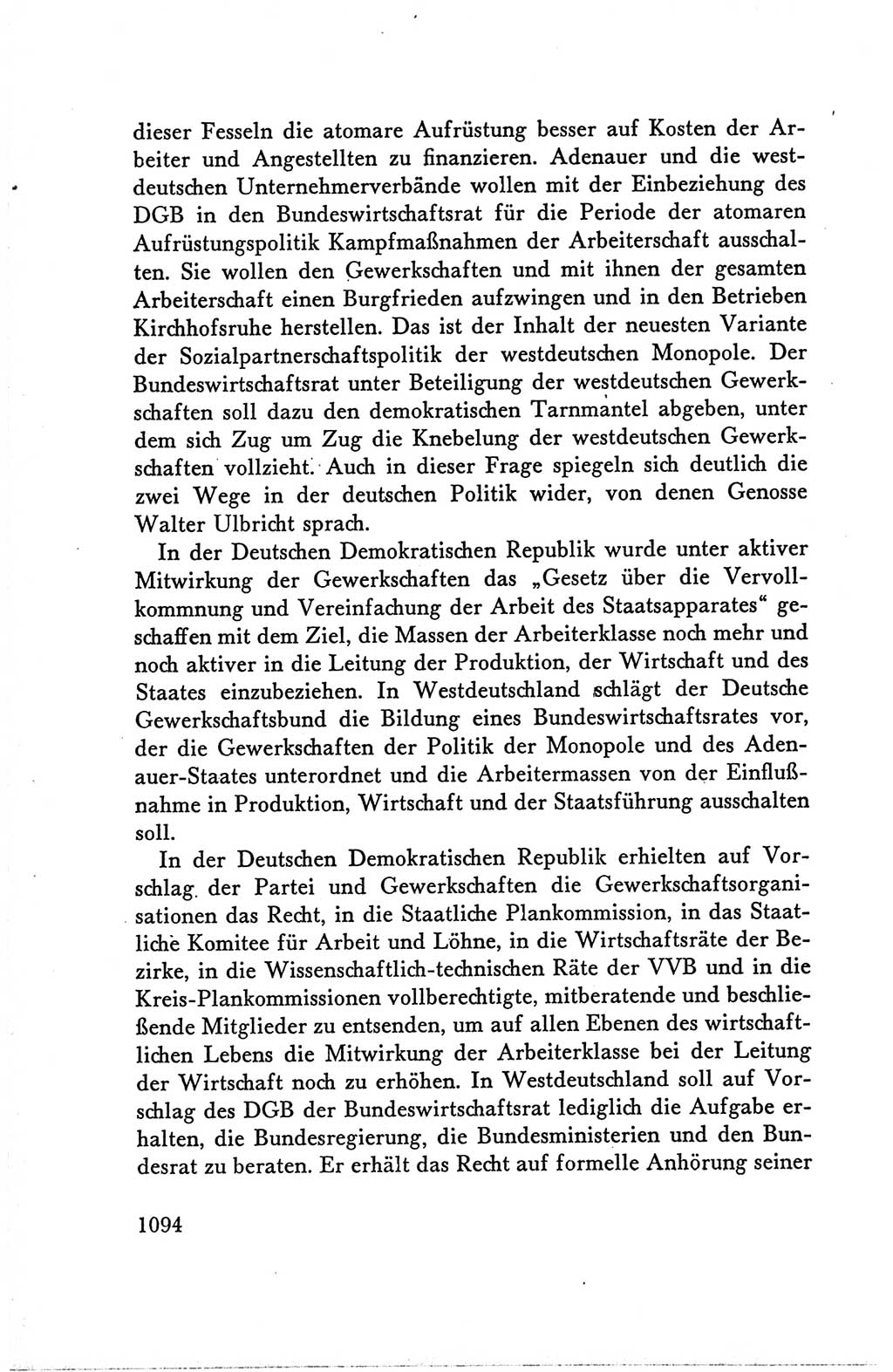 Protokoll der Verhandlungen des Ⅴ. Parteitages der Sozialistischen Einheitspartei Deutschlands (SED) [Deutsche Demokratische Republik (DDR)] 1958, Seite 1094