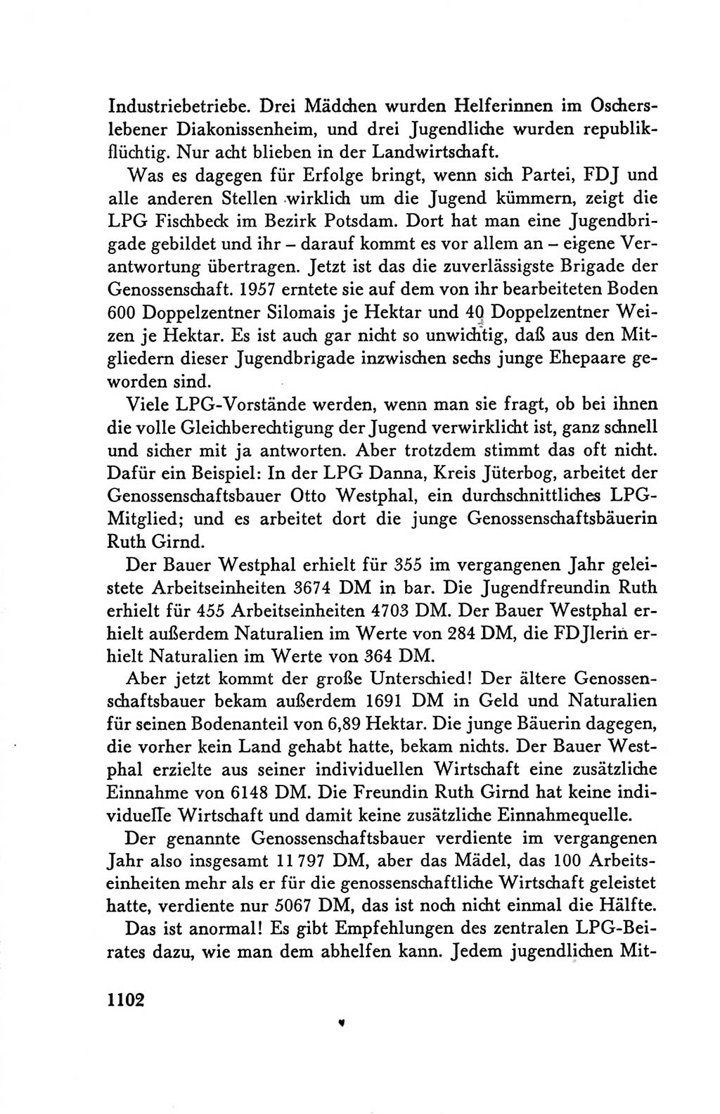 Protokoll der Verhandlungen des Ⅴ. Parteitages der Sozialistischen Einheitspartei Deutschlands (SED) [Deutsche Demokratische Republik (DDR)] 1958, Seite 1102