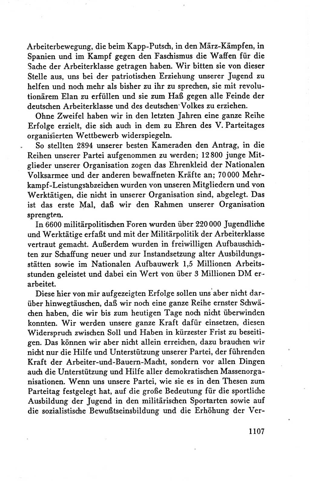 Protokoll der Verhandlungen des Ⅴ. Parteitages der Sozialistischen Einheitspartei Deutschlands (SED) [Deutsche Demokratische Republik (DDR)] 1958, Seite 1107