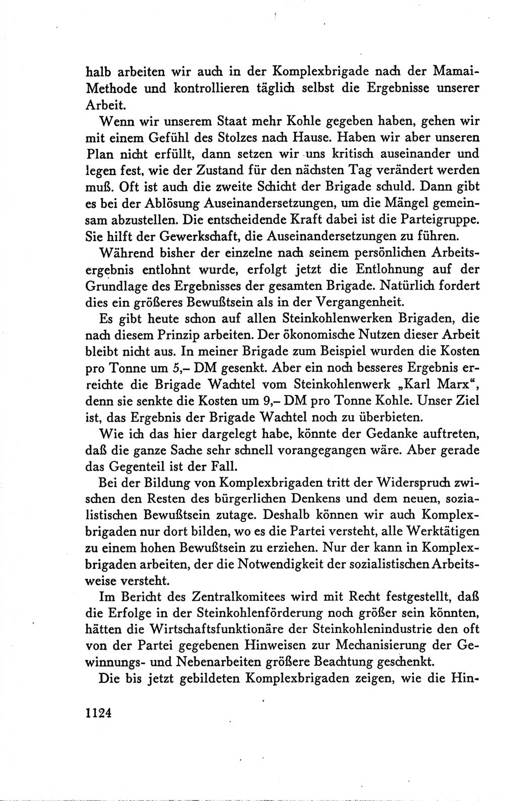 Protokoll der Verhandlungen des Ⅴ. Parteitages der Sozialistischen Einheitspartei Deutschlands (SED) [Deutsche Demokratische Republik (DDR)] 1958, Seite 1124