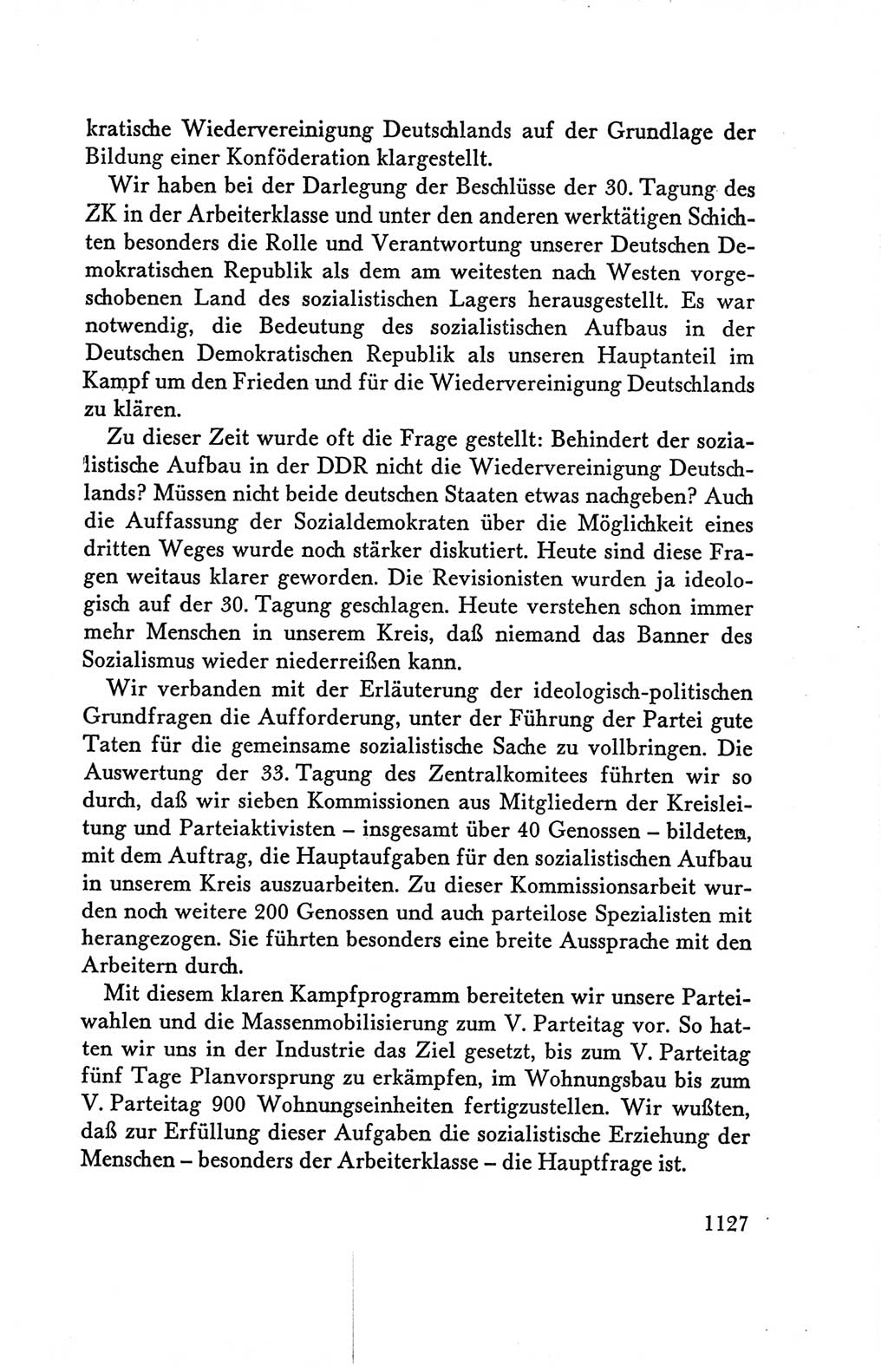 Protokoll der Verhandlungen des Ⅴ. Parteitages der Sozialistischen Einheitspartei Deutschlands (SED) [Deutsche Demokratische Republik (DDR)] 1958, Seite 1127