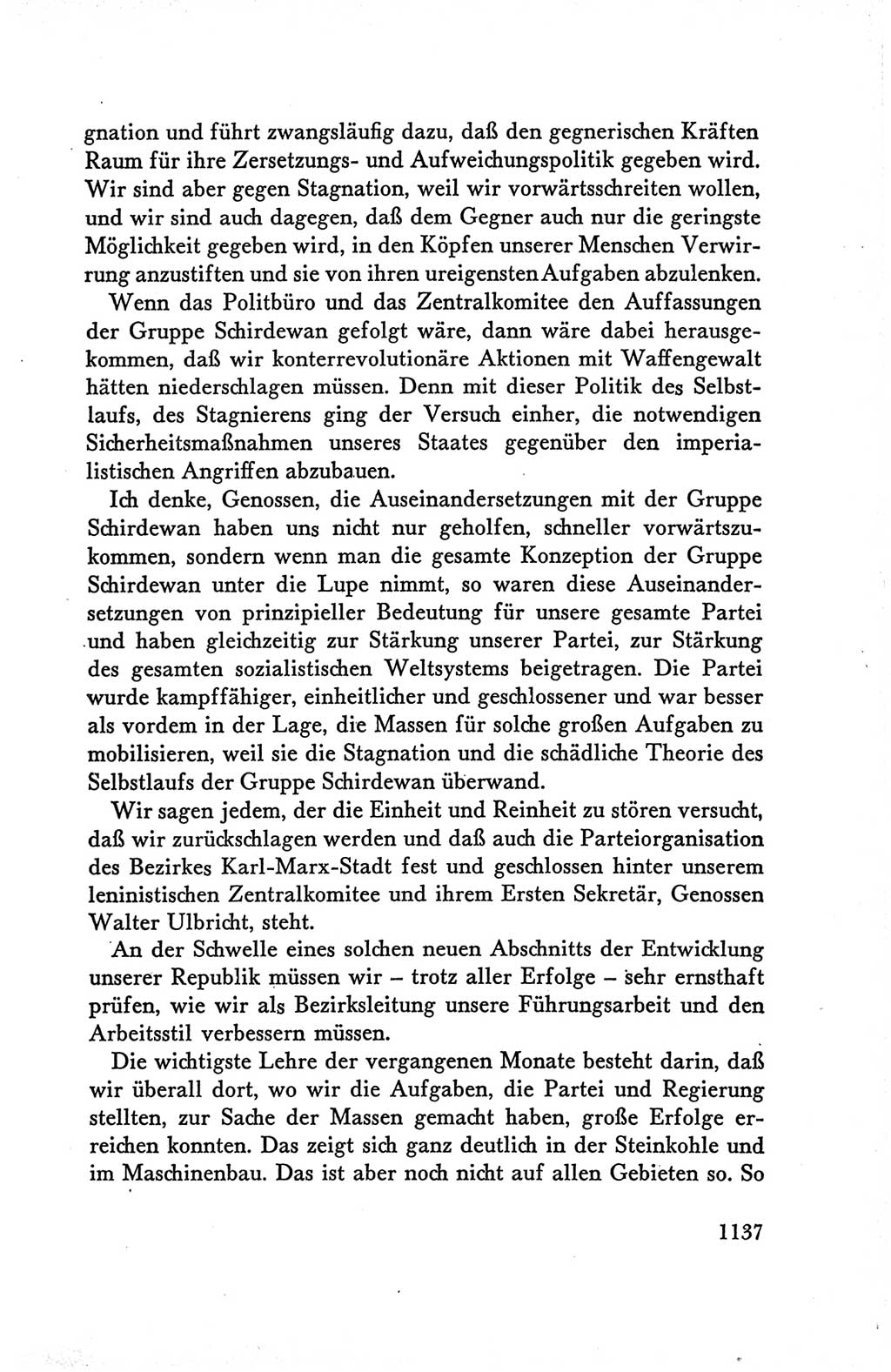 Protokoll der Verhandlungen des Ⅴ. Parteitages der Sozialistischen Einheitspartei Deutschlands (SED) [Deutsche Demokratische Republik (DDR)] 1958, Seite 1137