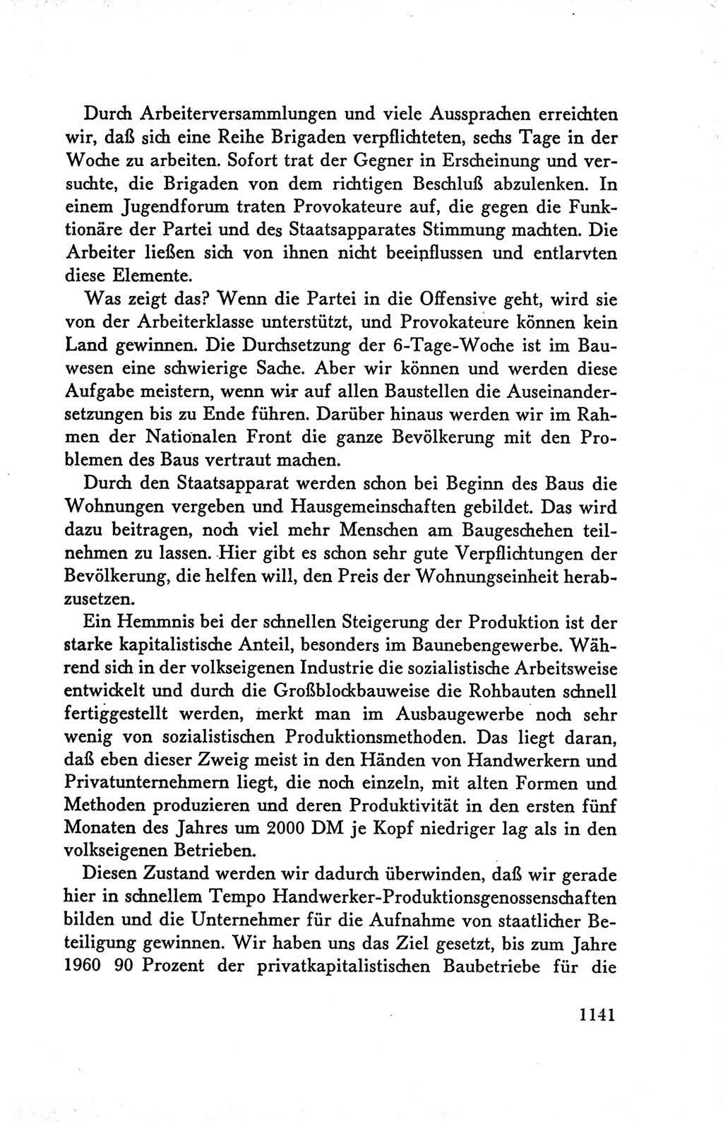 Protokoll der Verhandlungen des Ⅴ. Parteitages der Sozialistischen Einheitspartei Deutschlands (SED) [Deutsche Demokratische Republik (DDR)] 1958, Seite 1141