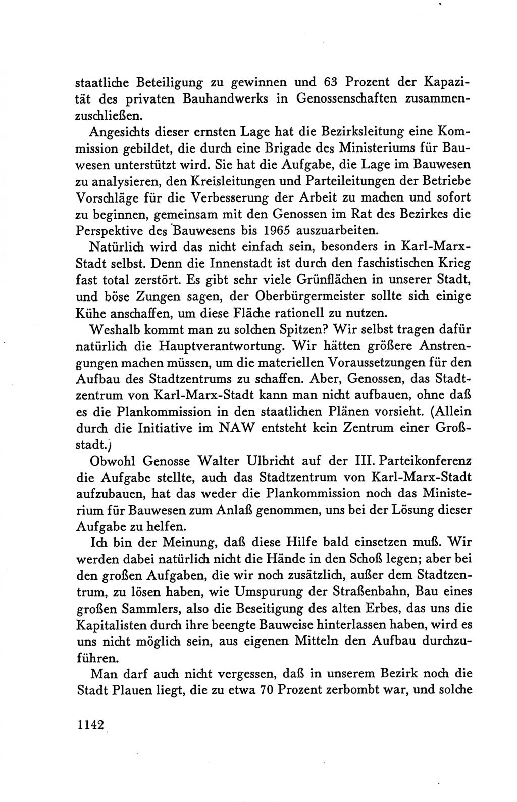 Protokoll der Verhandlungen des Ⅴ. Parteitages der Sozialistischen Einheitspartei Deutschlands (SED) [Deutsche Demokratische Republik (DDR)] 1958, Seite 1142