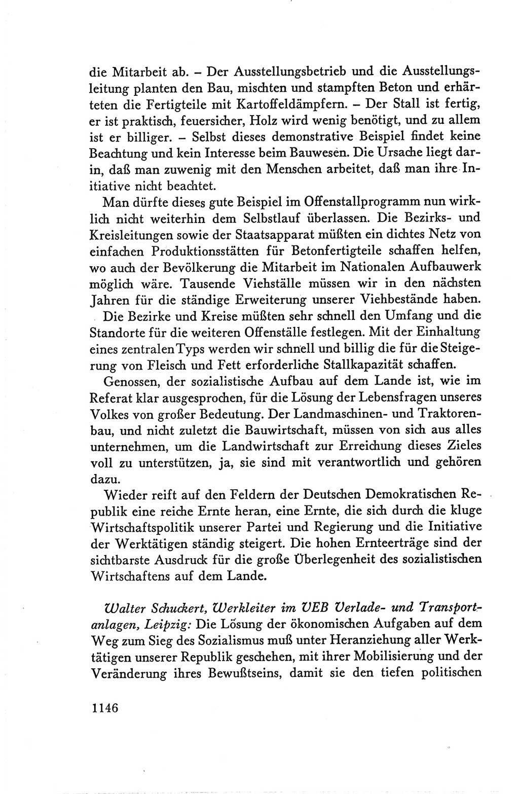 Protokoll der Verhandlungen des Ⅴ. Parteitages der Sozialistischen Einheitspartei Deutschlands (SED) [Deutsche Demokratische Republik (DDR)] 1958, Seite 1146