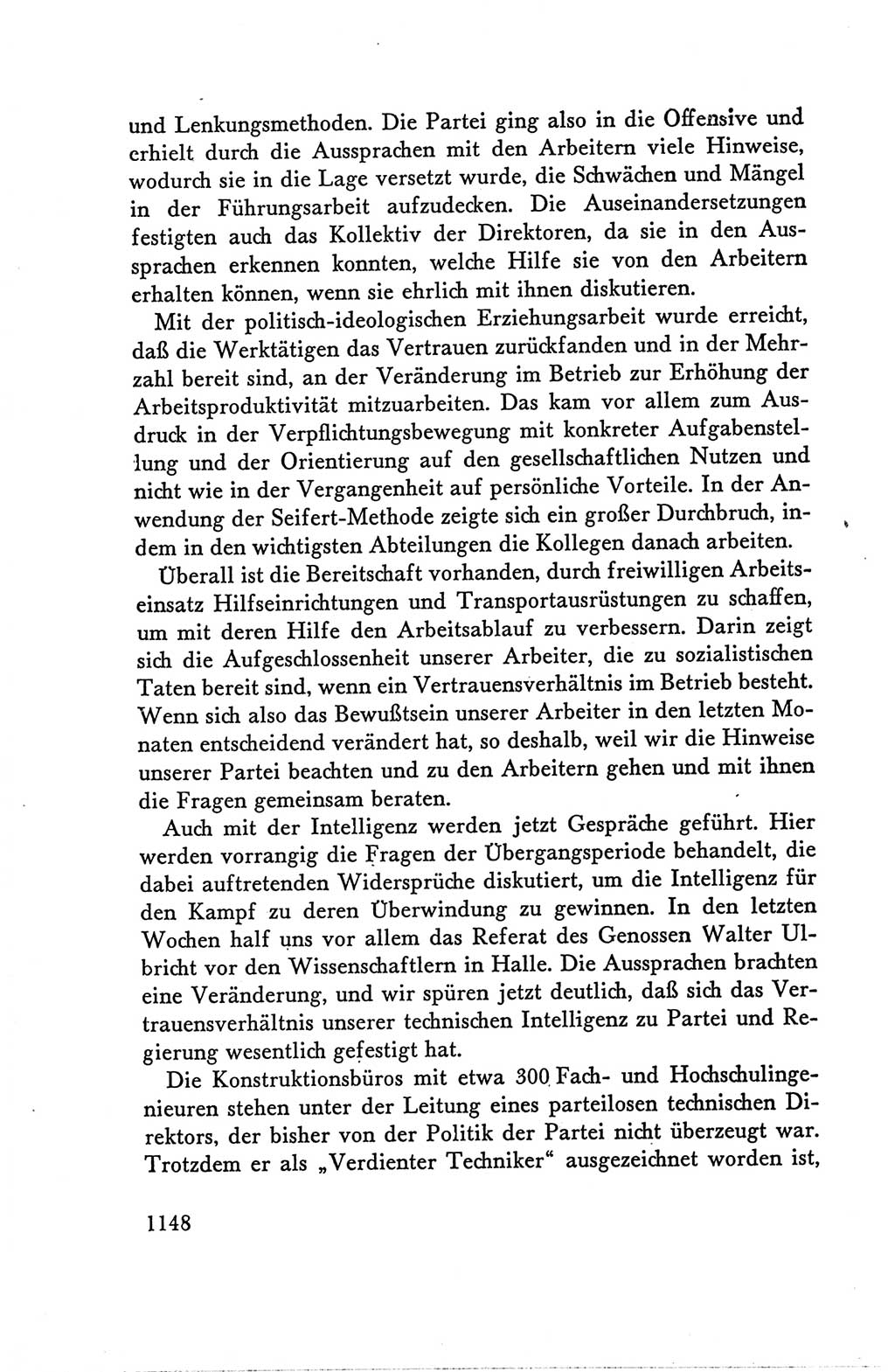 Protokoll der Verhandlungen des Ⅴ. Parteitages der Sozialistischen Einheitspartei Deutschlands (SED) [Deutsche Demokratische Republik (DDR)] 1958, Seite 1148