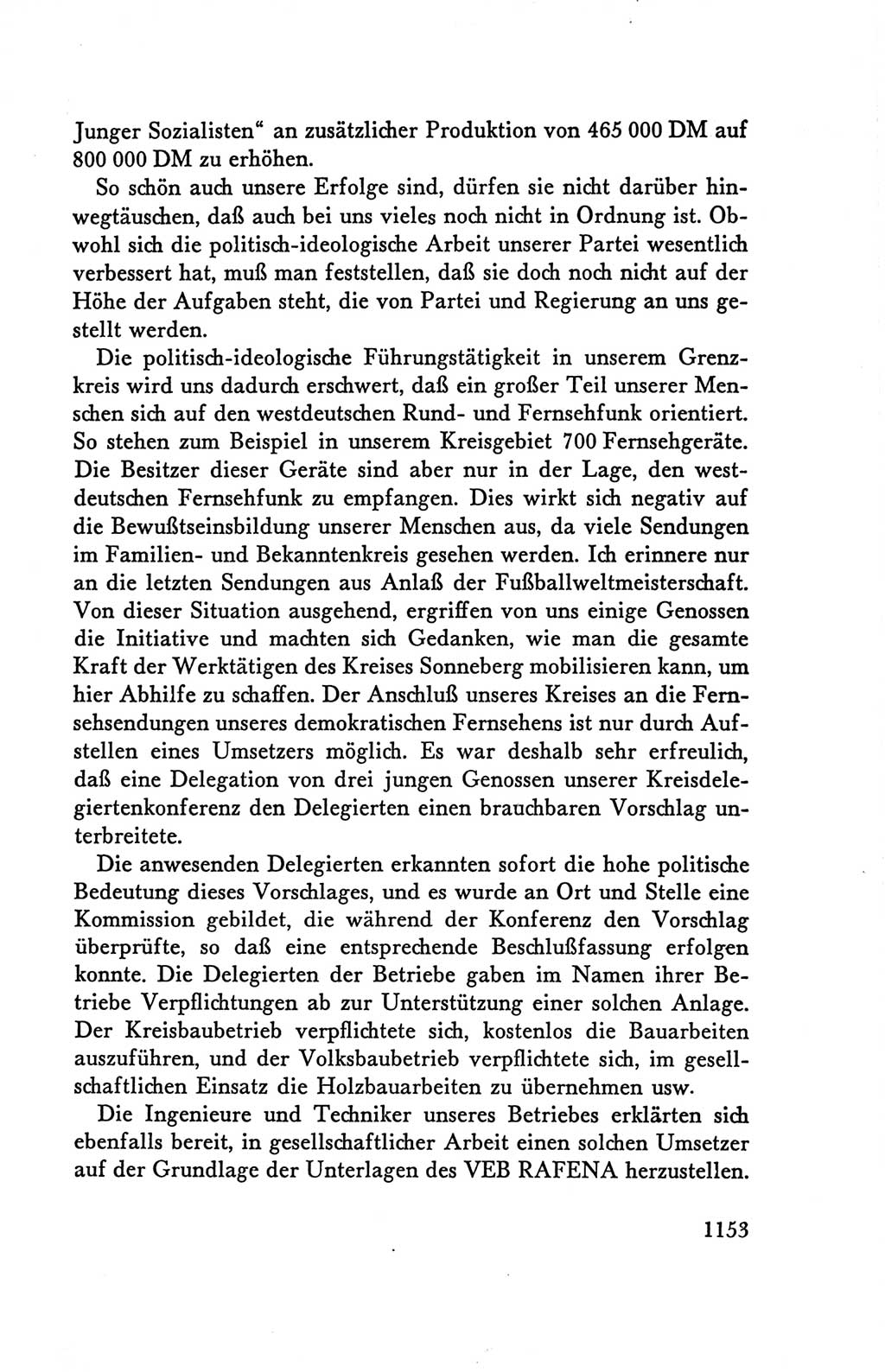Protokoll der Verhandlungen des Ⅴ. Parteitages der Sozialistischen Einheitspartei Deutschlands (SED) [Deutsche Demokratische Republik (DDR)] 1958, Seite 1153