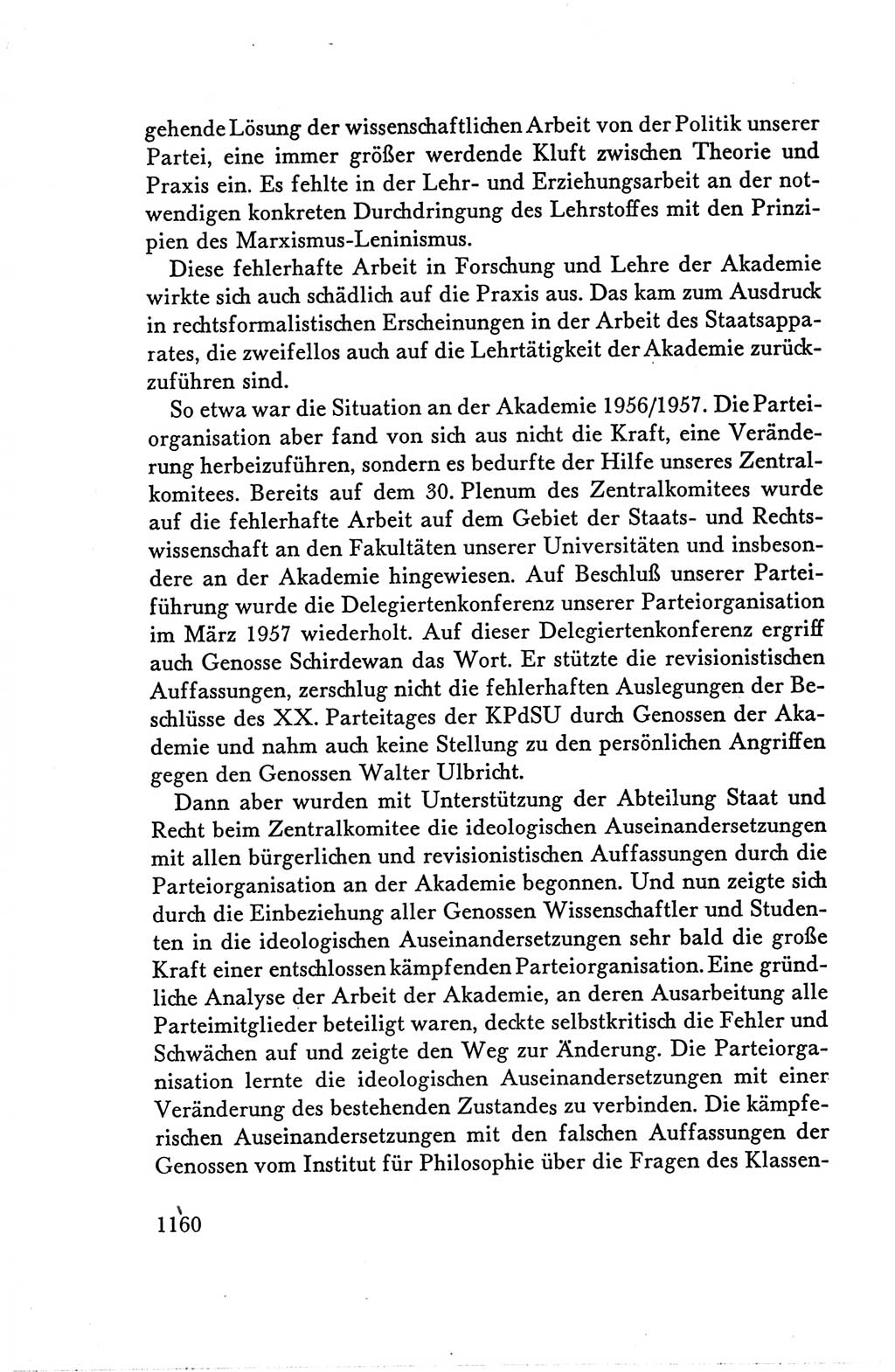 Protokoll der Verhandlungen des Ⅴ. Parteitages der Sozialistischen Einheitspartei Deutschlands (SED) [Deutsche Demokratische Republik (DDR)] 1958, Seite 1160