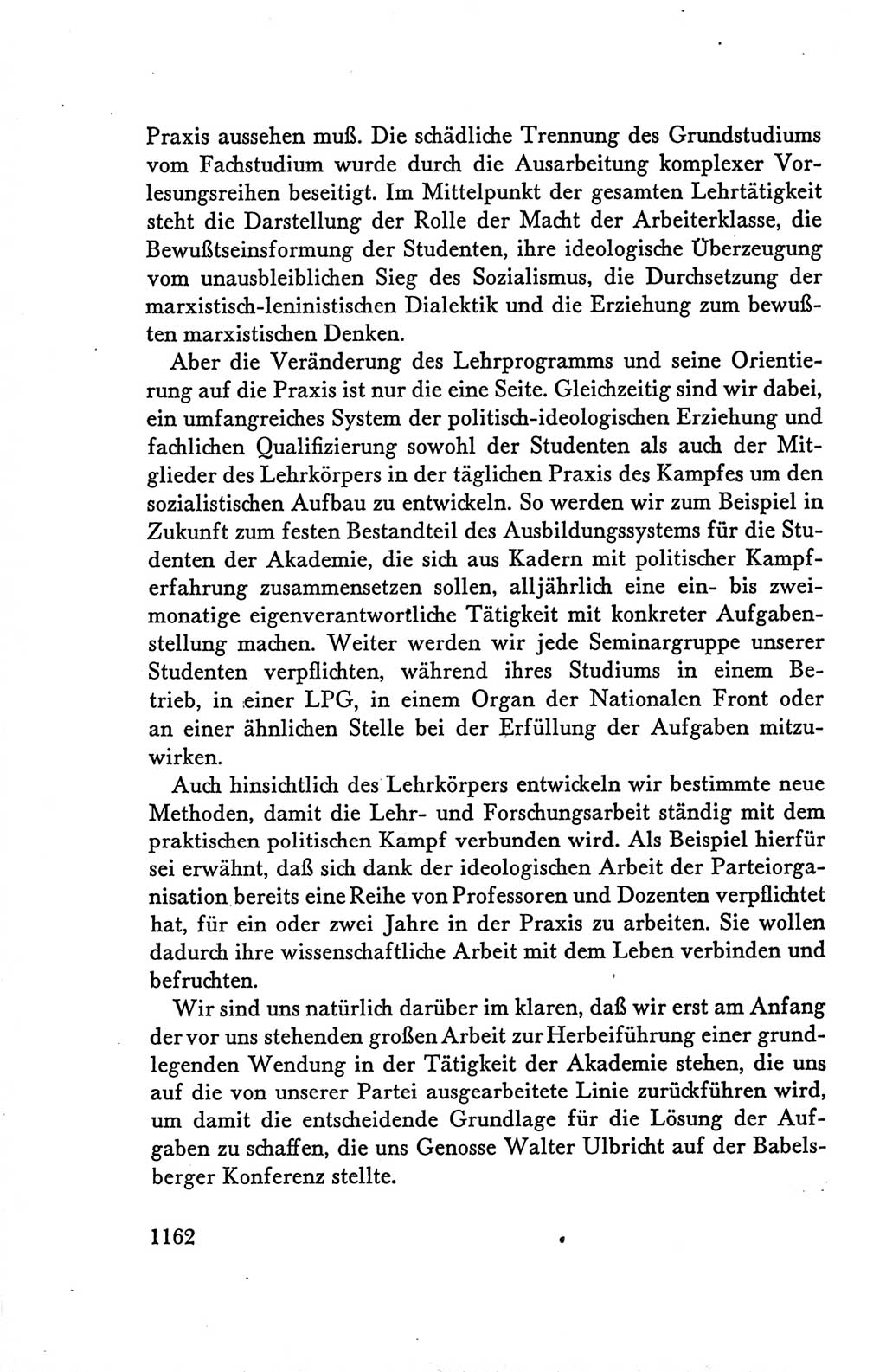 Protokoll der Verhandlungen des Ⅴ. Parteitages der Sozialistischen Einheitspartei Deutschlands (SED) [Deutsche Demokratische Republik (DDR)] 1958, Seite 1162