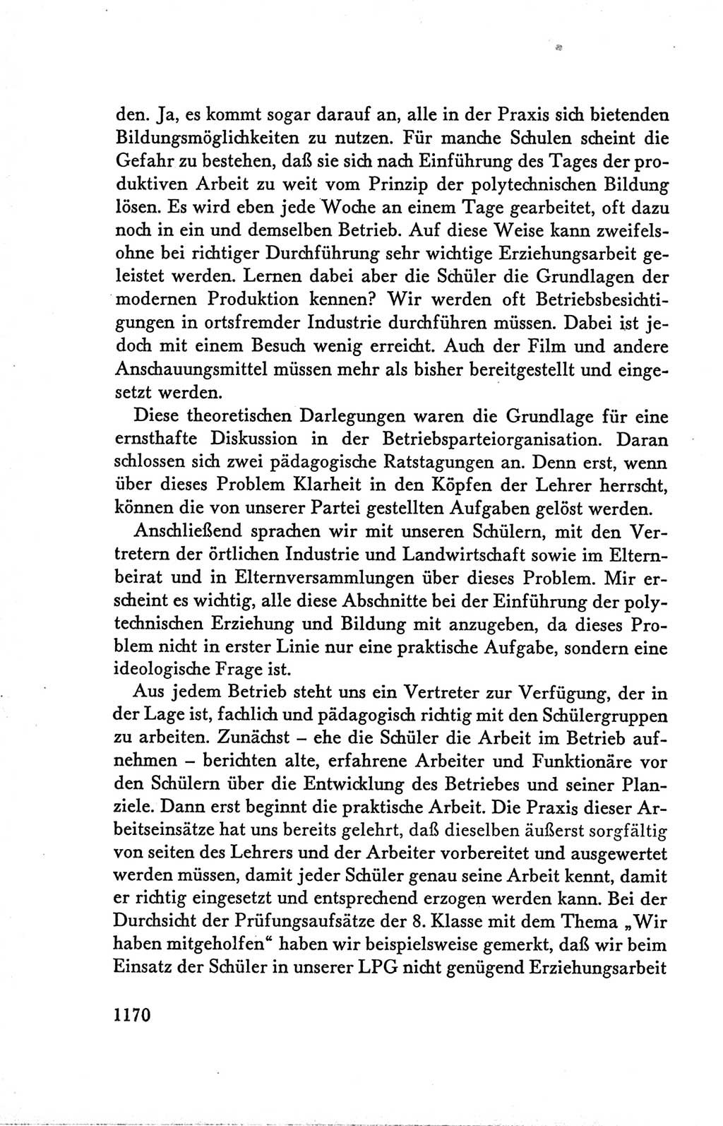 Protokoll der Verhandlungen des Ⅴ. Parteitages der Sozialistischen Einheitspartei Deutschlands (SED) [Deutsche Demokratische Republik (DDR)] 1958, Seite 1170