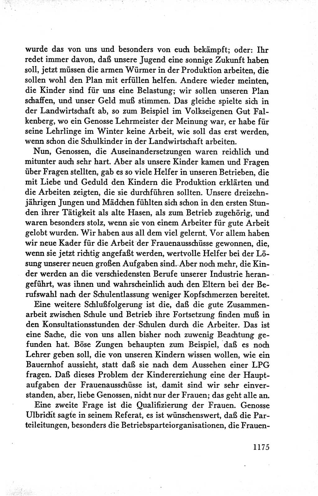 Protokoll der Verhandlungen des Ⅴ. Parteitages der Sozialistischen Einheitspartei Deutschlands (SED) [Deutsche Demokratische Republik (DDR)] 1958, Seite 1175