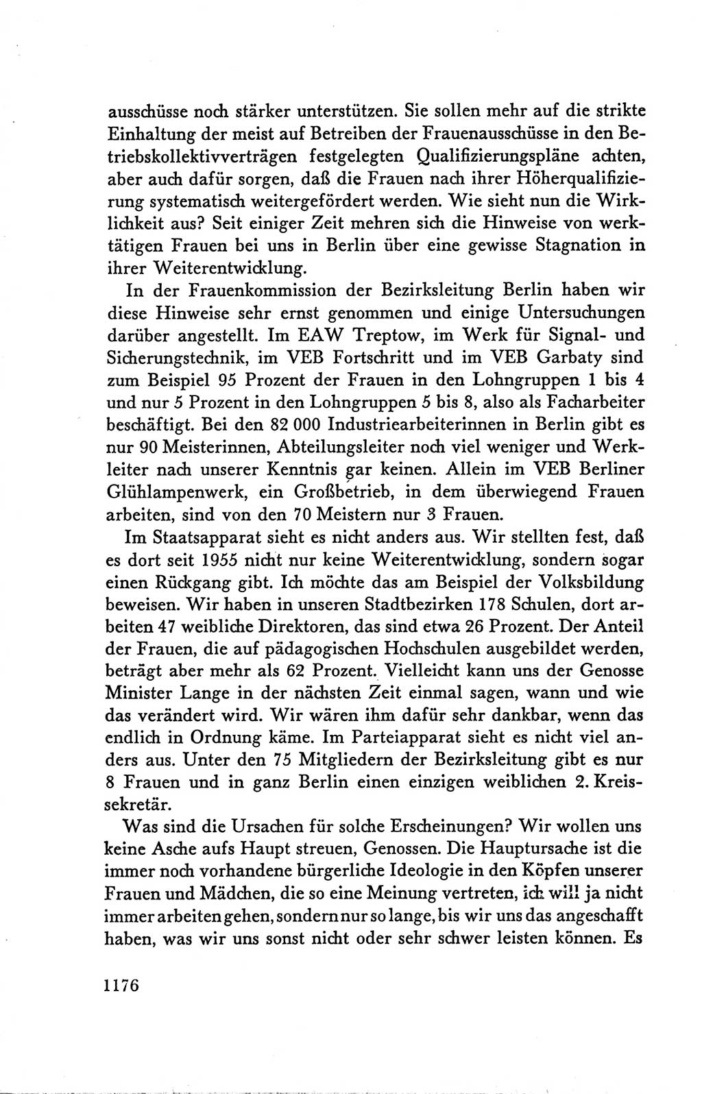 Protokoll der Verhandlungen des Ⅴ. Parteitages der Sozialistischen Einheitspartei Deutschlands (SED) [Deutsche Demokratische Republik (DDR)] 1958, Seite 1176