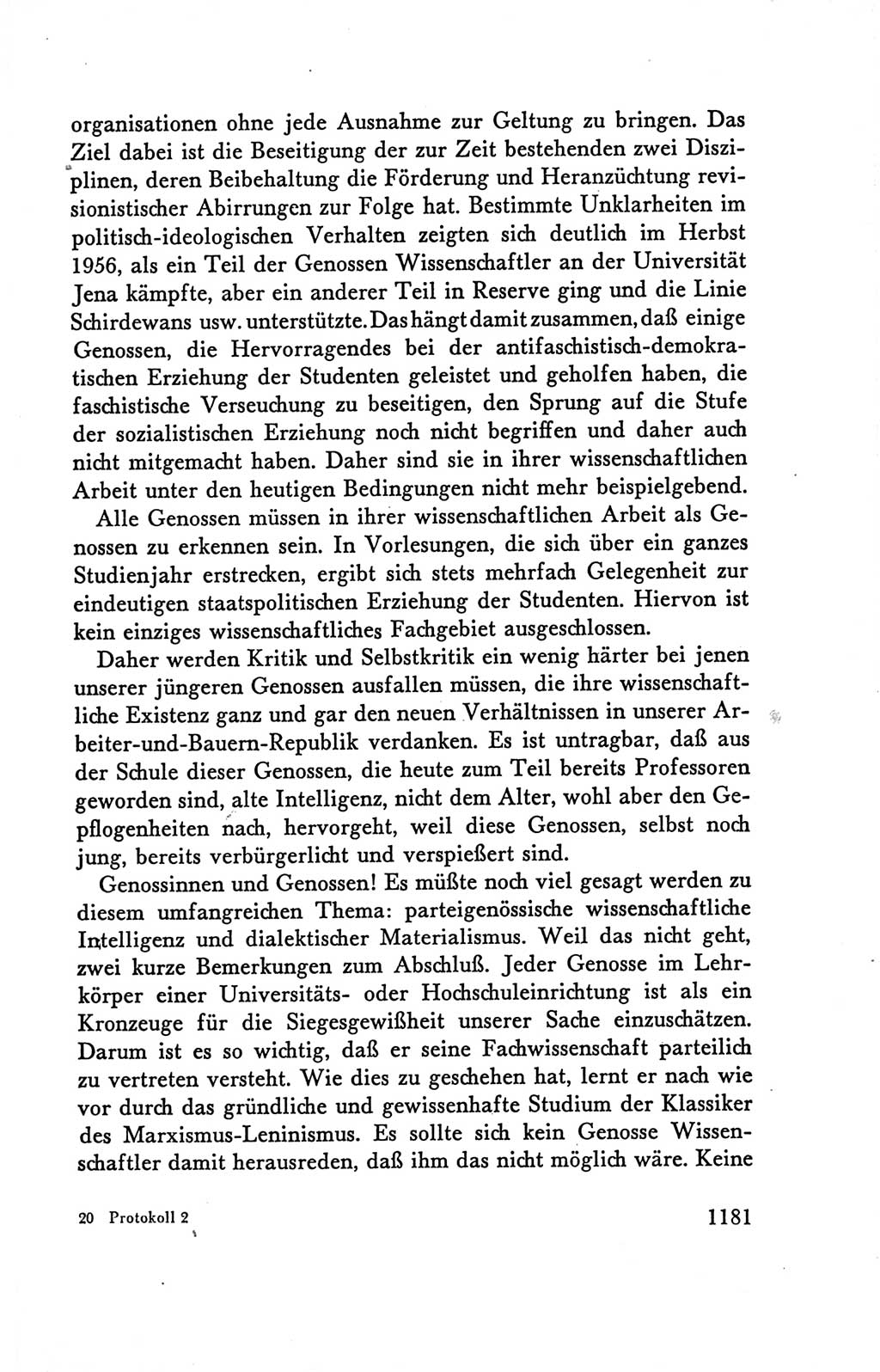 Protokoll der Verhandlungen des Ⅴ. Parteitages der Sozialistischen Einheitspartei Deutschlands (SED) [Deutsche Demokratische Republik (DDR)] 1958, Seite 1181