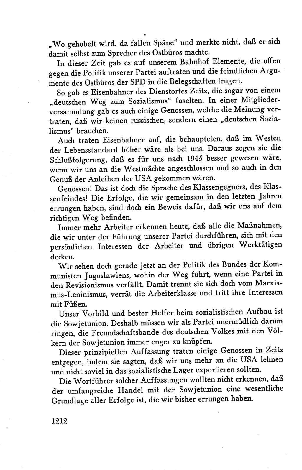 Protokoll der Verhandlungen des Ⅴ. Parteitages der Sozialistischen Einheitspartei Deutschlands (SED) [Deutsche Demokratische Republik (DDR)] 1958, Seite 1212