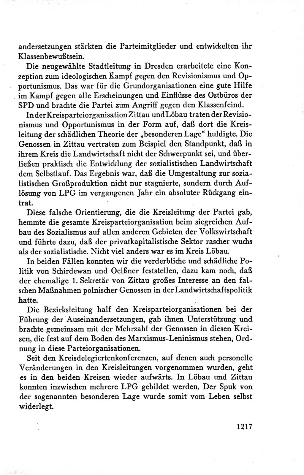Protokoll der Verhandlungen des Ⅴ. Parteitages der Sozialistischen Einheitspartei Deutschlands (SED) [Deutsche Demokratische Republik (DDR)] 1958, Seite 1217