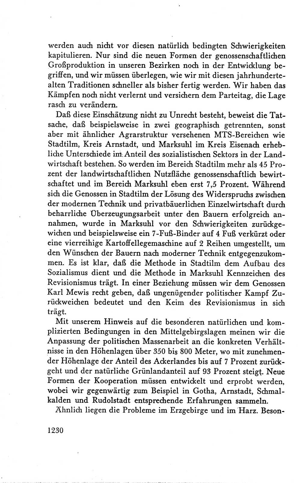 Protokoll der Verhandlungen des Ⅴ. Parteitages der Sozialistischen Einheitspartei Deutschlands (SED) [Deutsche Demokratische Republik (DDR)] 1958, Seite 1230