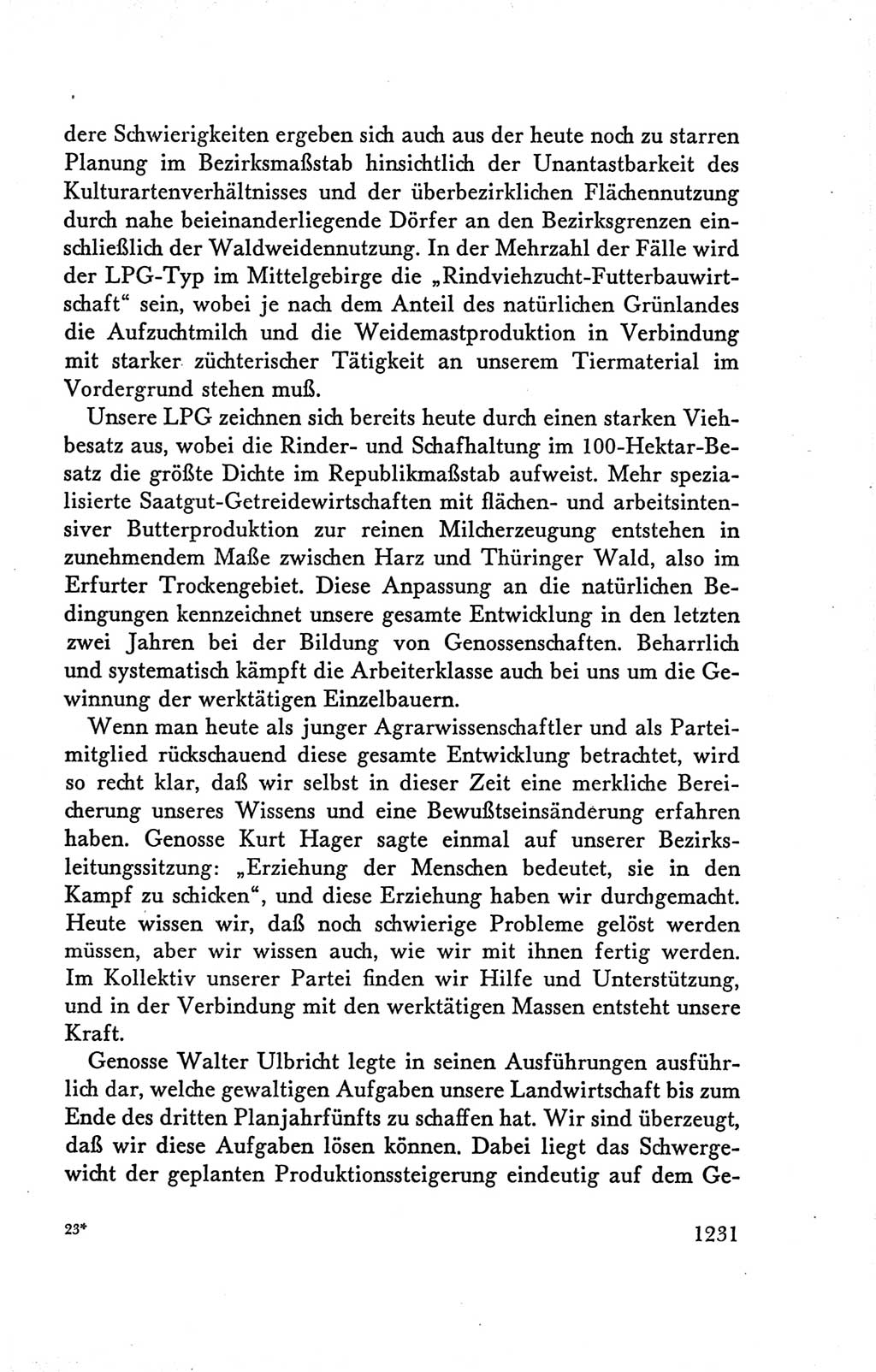 Protokoll der Verhandlungen des Ⅴ. Parteitages der Sozialistischen Einheitspartei Deutschlands (SED) [Deutsche Demokratische Republik (DDR)] 1958, Seite 1231