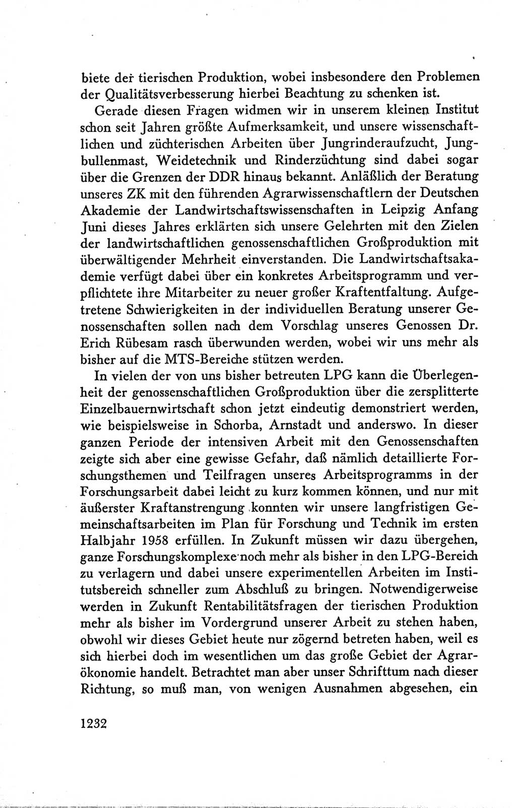 Protokoll der Verhandlungen des Ⅴ. Parteitages der Sozialistischen Einheitspartei Deutschlands (SED) [Deutsche Demokratische Republik (DDR)] 1958, Seite 1232