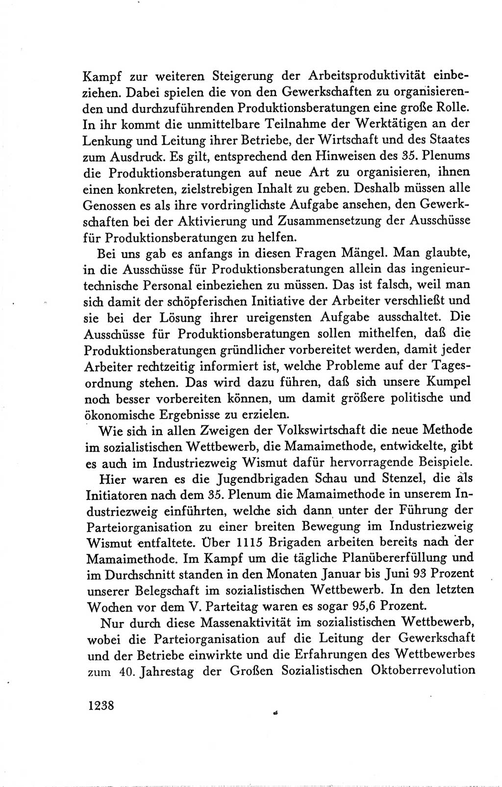 Protokoll der Verhandlungen des Ⅴ. Parteitages der Sozialistischen Einheitspartei Deutschlands (SED) [Deutsche Demokratische Republik (DDR)] 1958, Seite 1238