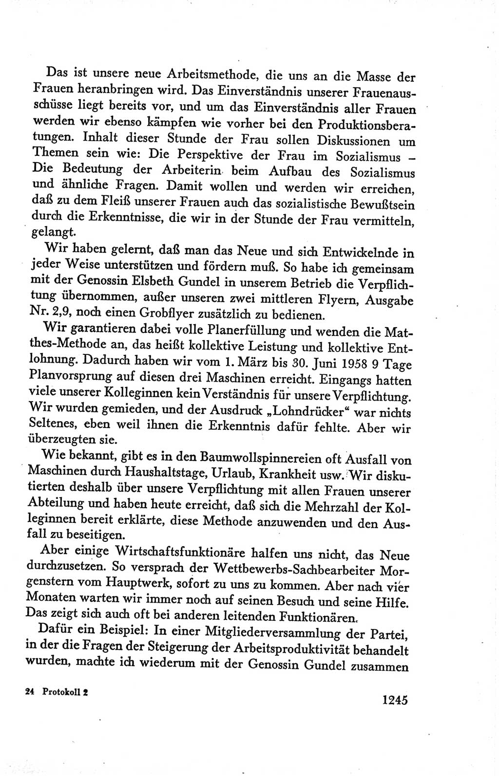 Protokoll der Verhandlungen des Ⅴ. Parteitages der Sozialistischen Einheitspartei Deutschlands (SED) [Deutsche Demokratische Republik (DDR)] 1958, Seite 1245