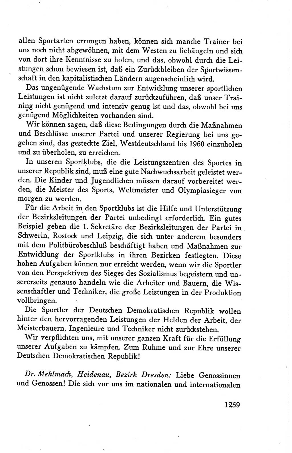 Protokoll der Verhandlungen des Ⅴ. Parteitages der Sozialistischen Einheitspartei Deutschlands (SED) [Deutsche Demokratische Republik (DDR)] 1958, Seite 1259