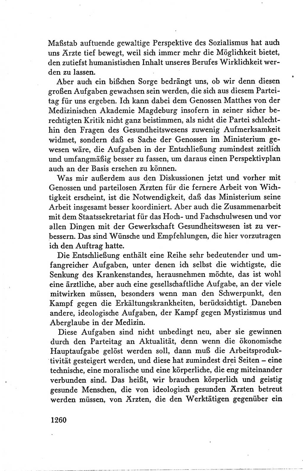 Protokoll der Verhandlungen des Ⅴ. Parteitages der Sozialistischen Einheitspartei Deutschlands (SED) [Deutsche Demokratische Republik (DDR)] 1958, Seite 1260