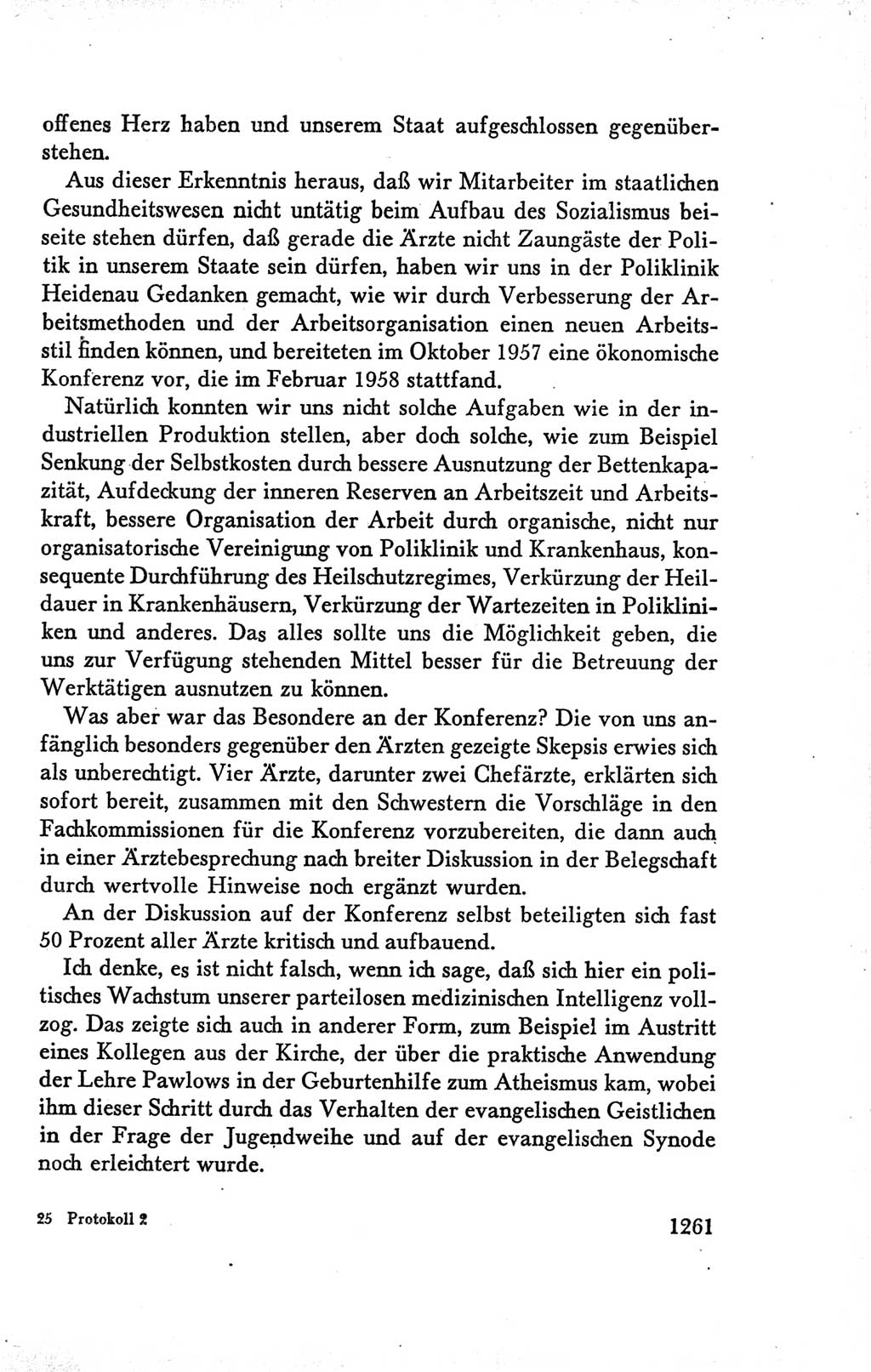 Protokoll der Verhandlungen des Ⅴ. Parteitages der Sozialistischen Einheitspartei Deutschlands (SED) [Deutsche Demokratische Republik (DDR)] 1958, Seite 1261